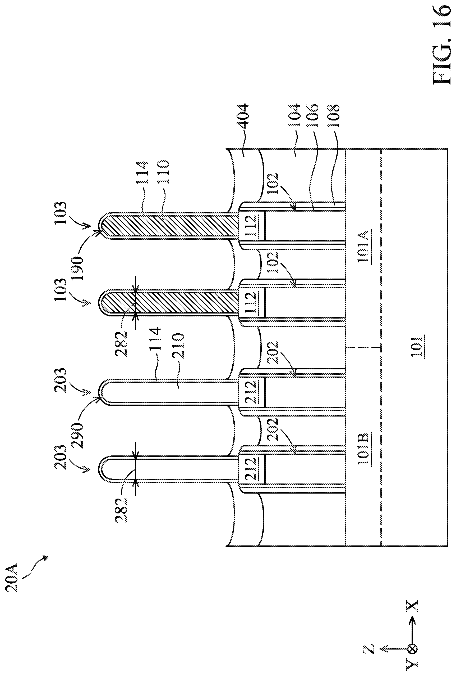 Patent US12324232 Figure 19 – Liner structures