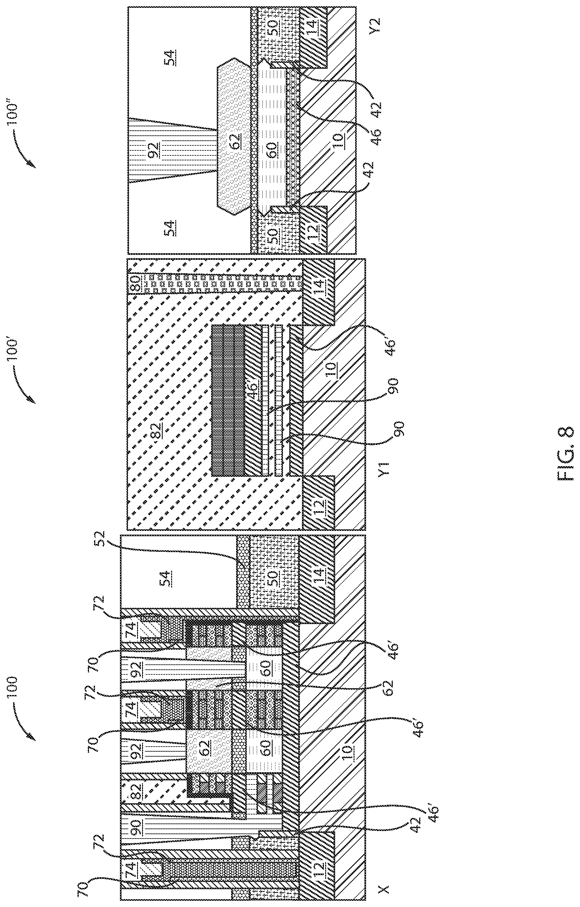 Patent US12324236 Figure 8 – Bottom contact for stacked GAA FET
