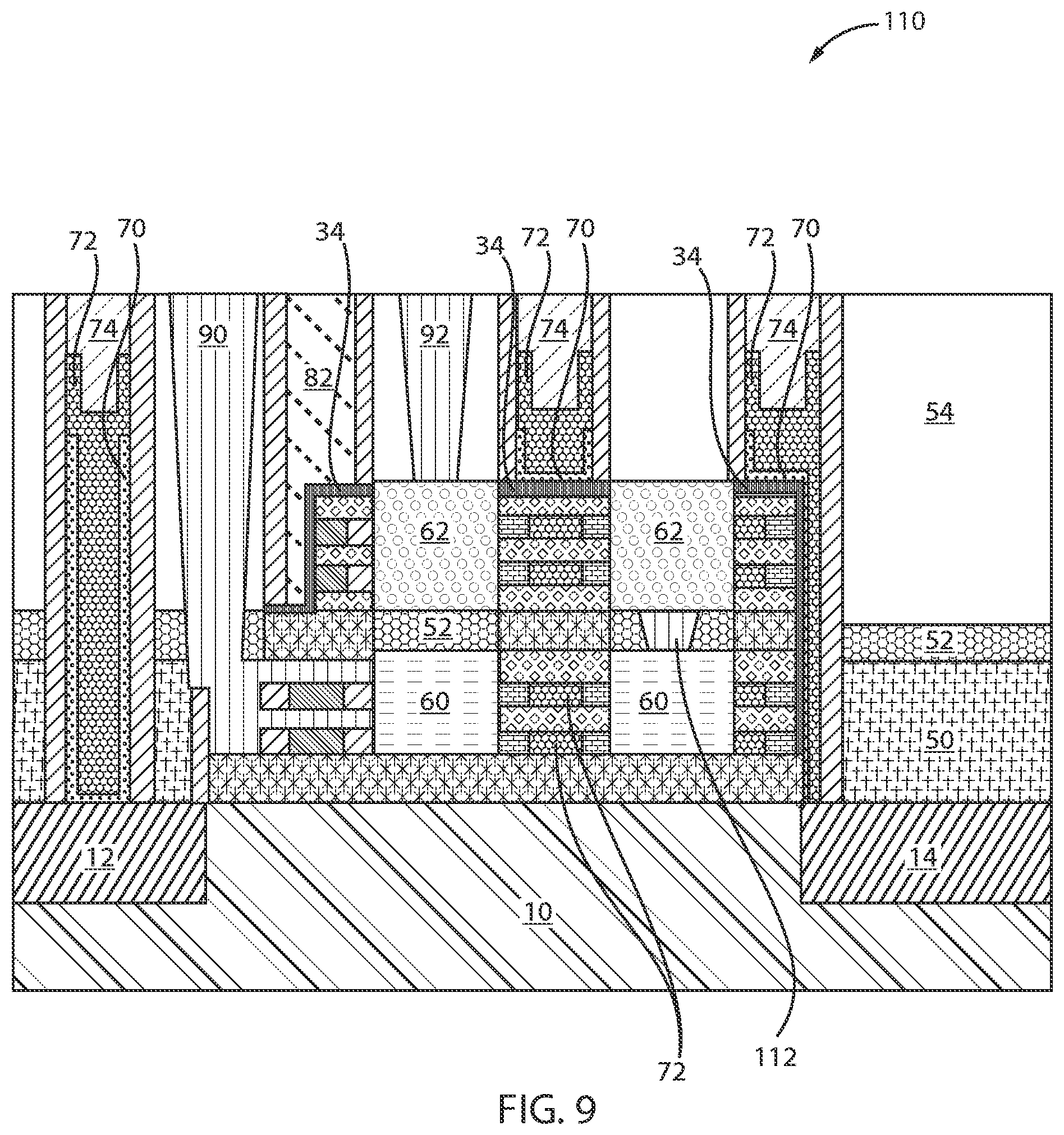 Patent US12324236 Figure 9 – Bottom contact for stacked GAA FET