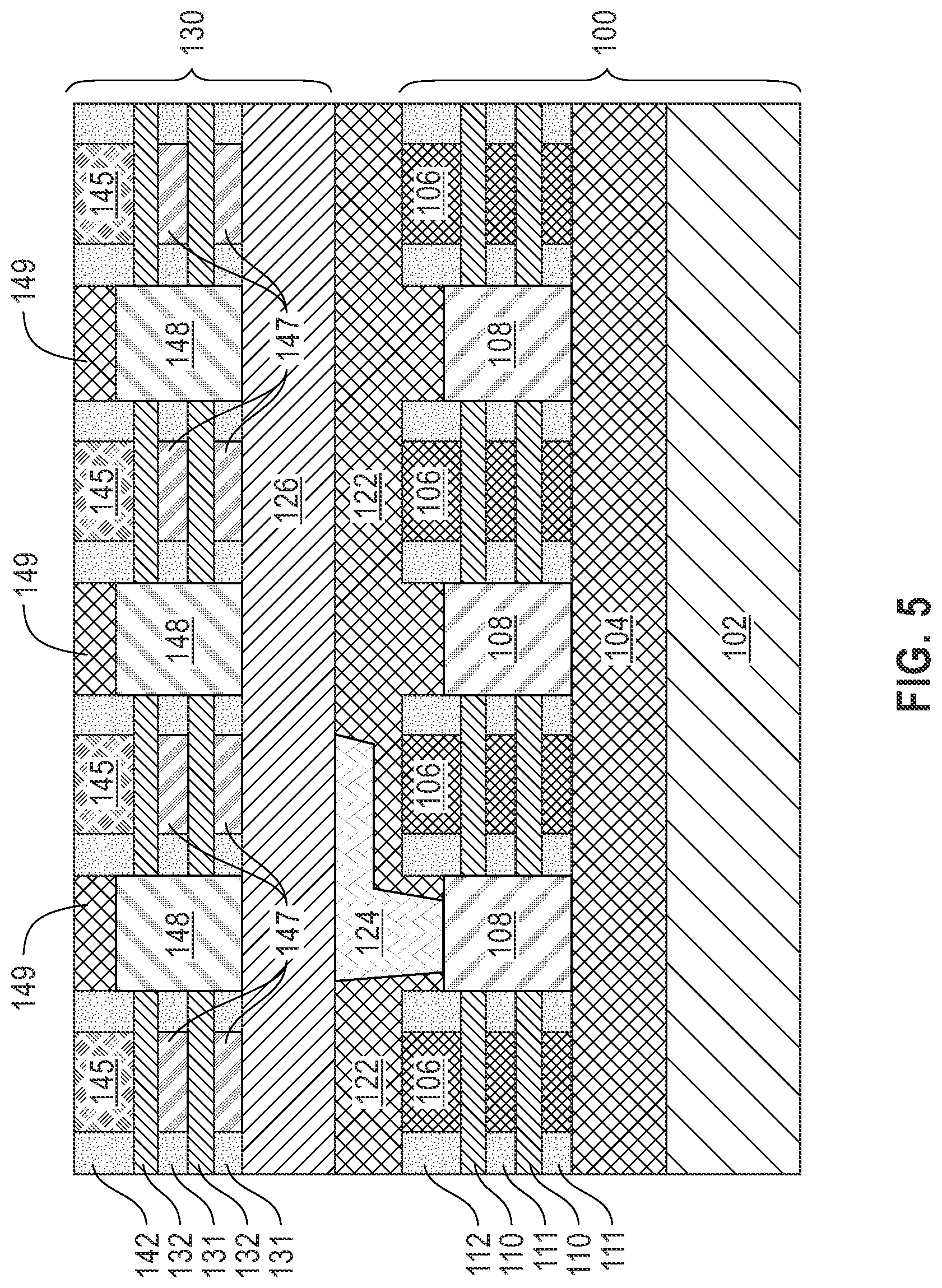 Patent US12324237 Figure 4 – Diffusion-break region in stacked-FET integrated circuit device