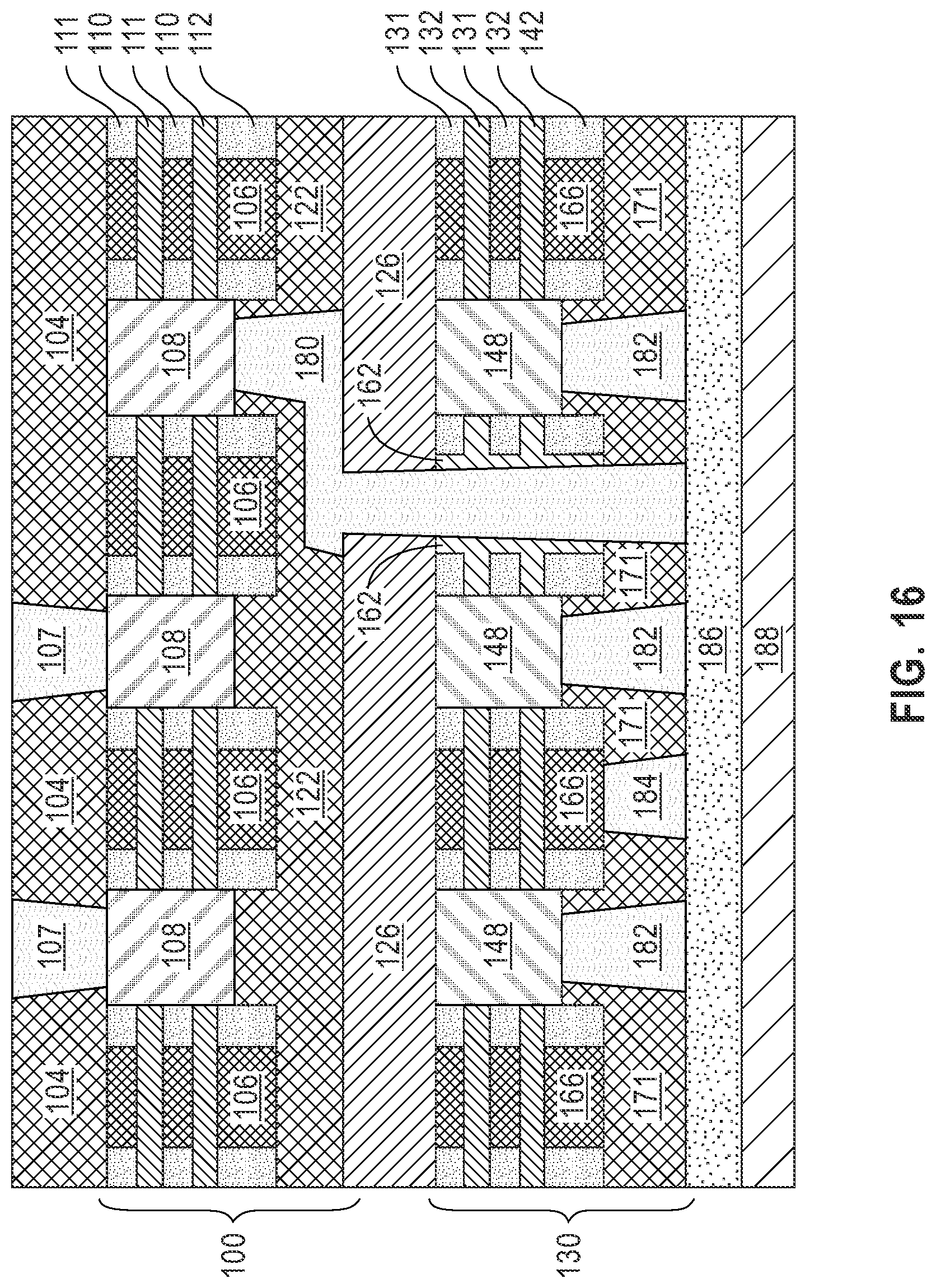 Patent US12324237 Figure 15 – Diffusion-break region in stacked-FET integrated circuit device