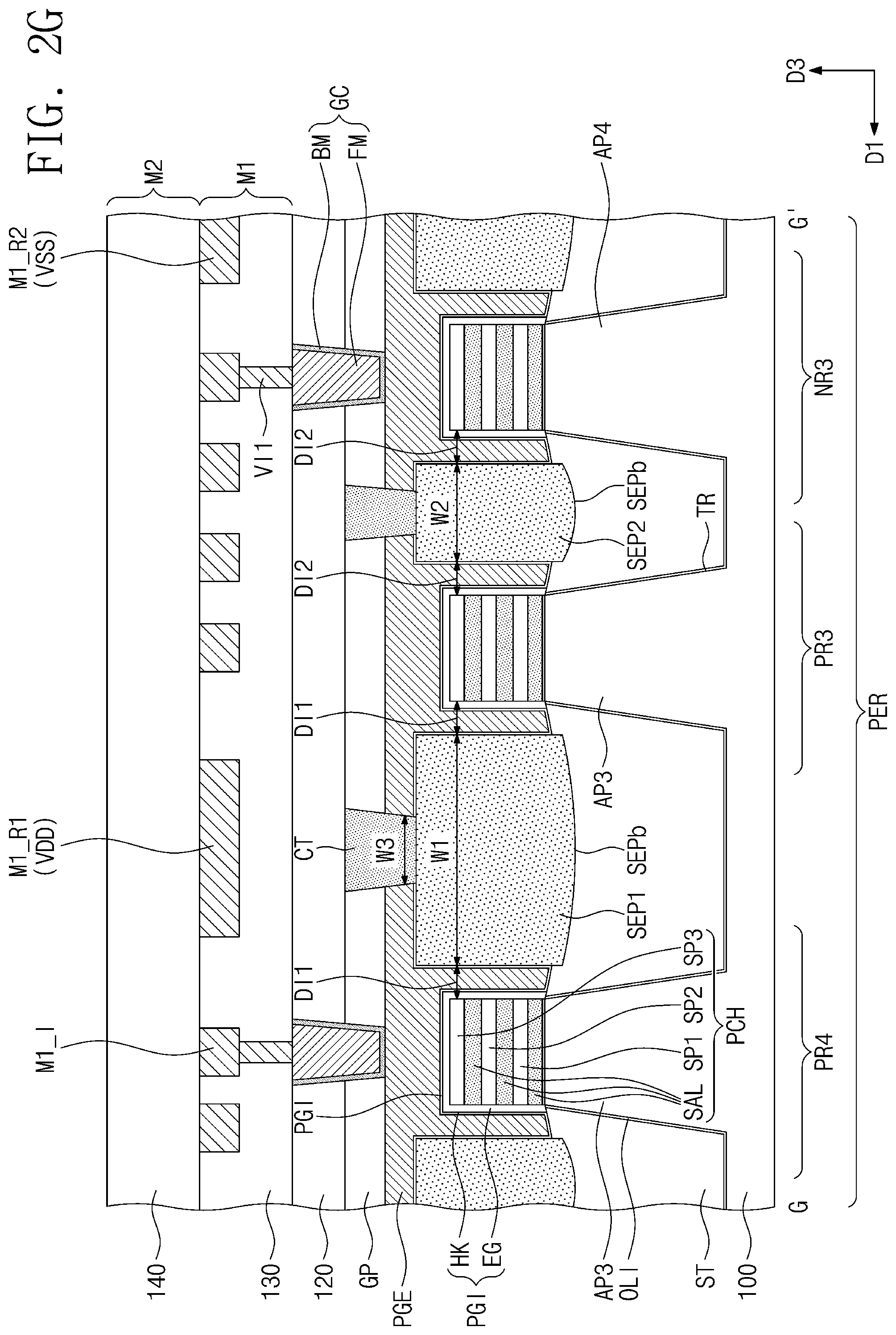 Patent US12324238 Figure 8 – Semiconductor device
