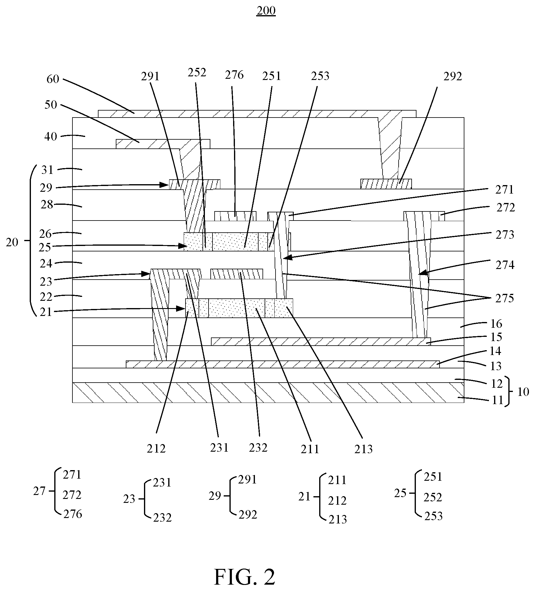 Patent US12324242 Figure 2 – Array substrate, display panel, and display terminal