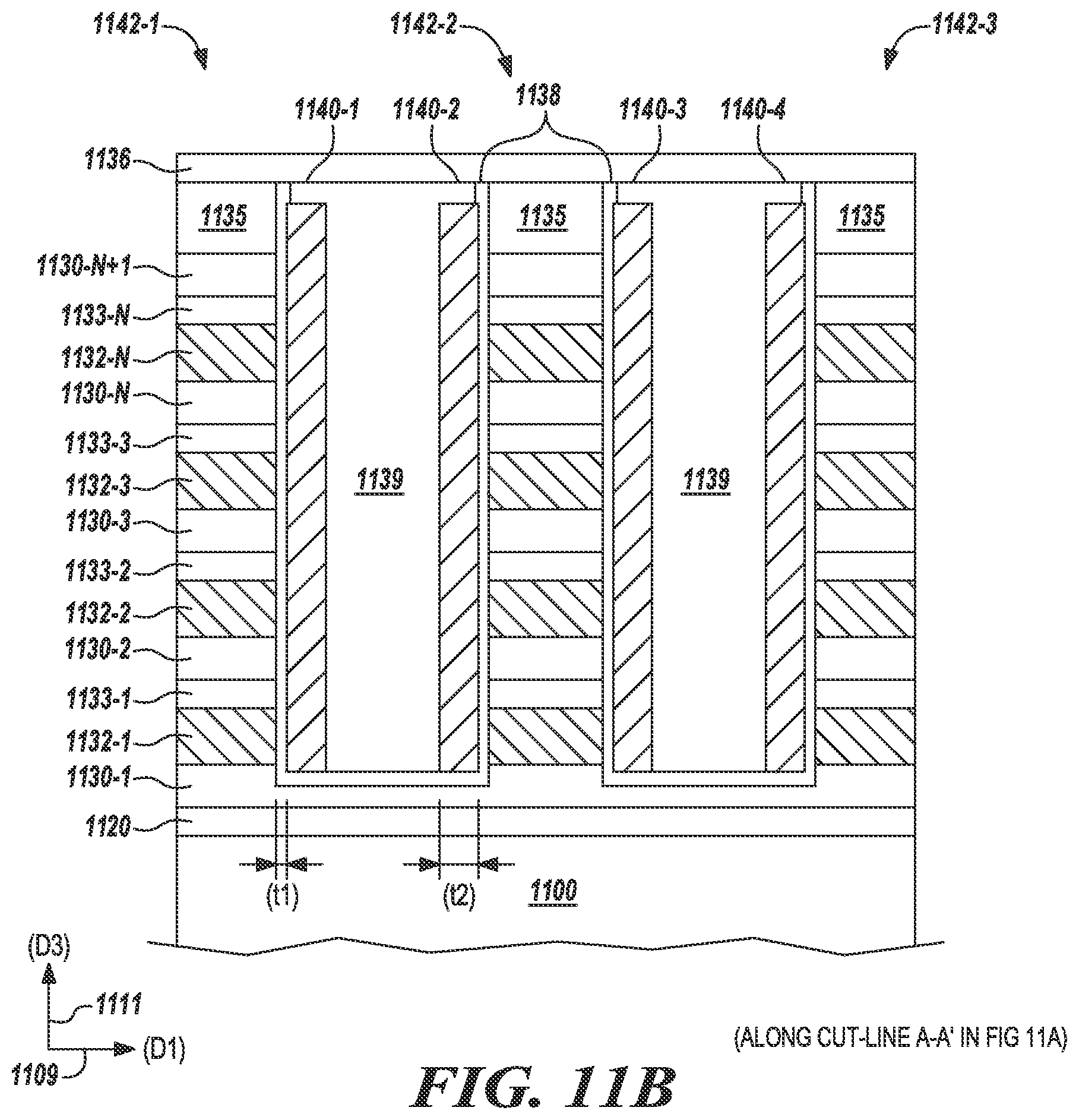 Patent US12324244 Figure 10 – Epitaxial single crystalline silicon growth for memory arrays