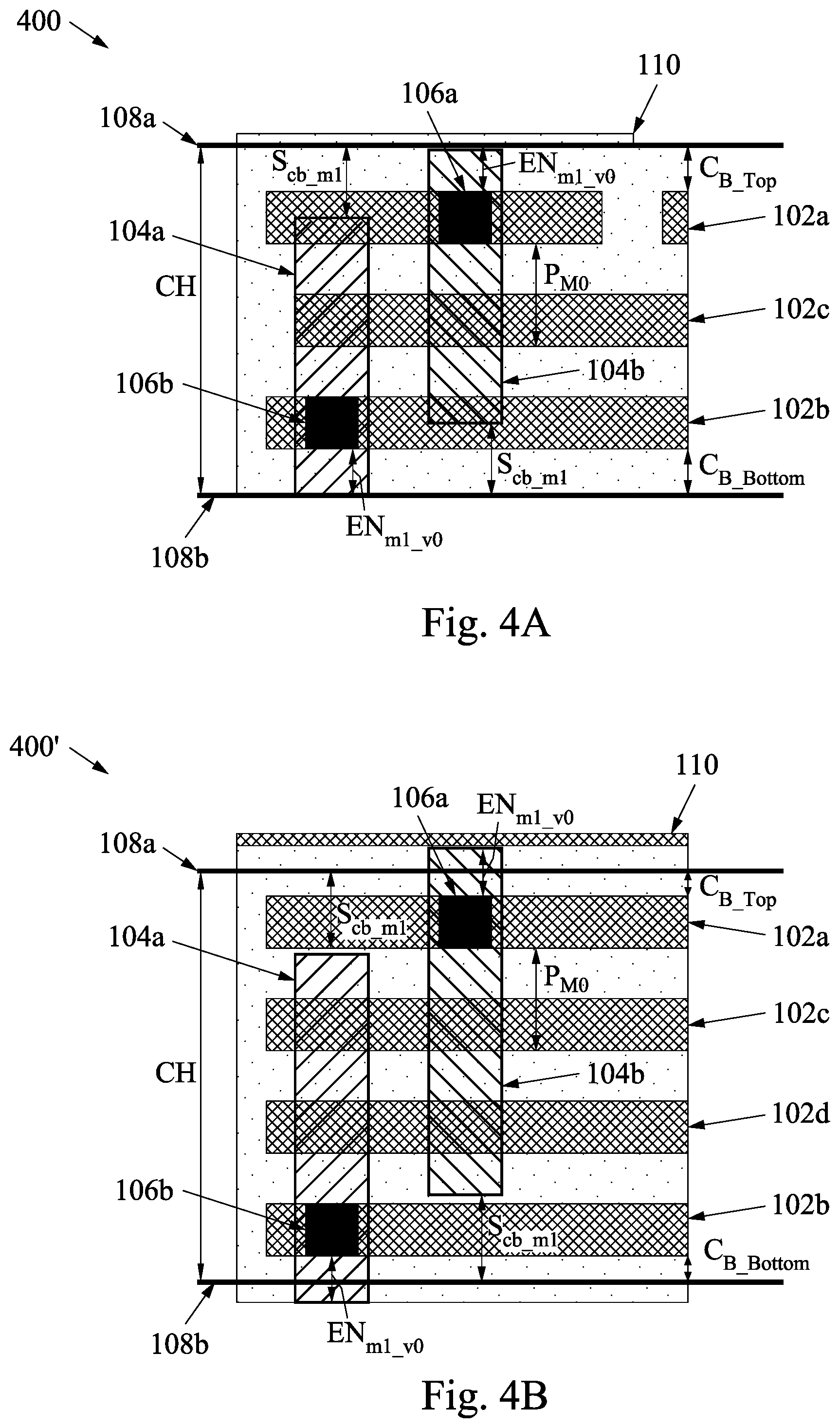 Patent US12324245 Figure 4 – Layout architecture for a cell