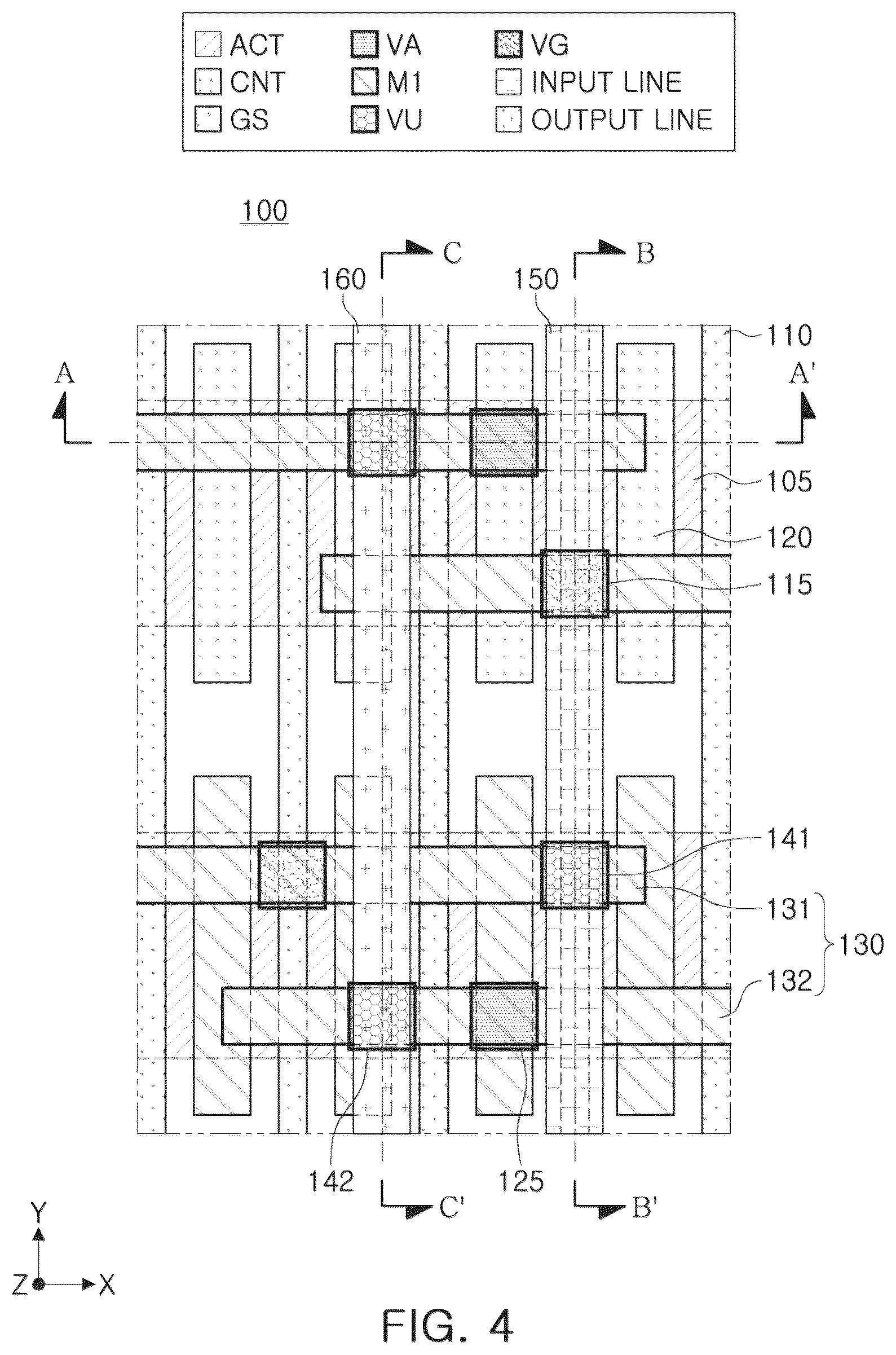 Patent US12324246 Figure 4 – Semiconductor device and layout method of the same