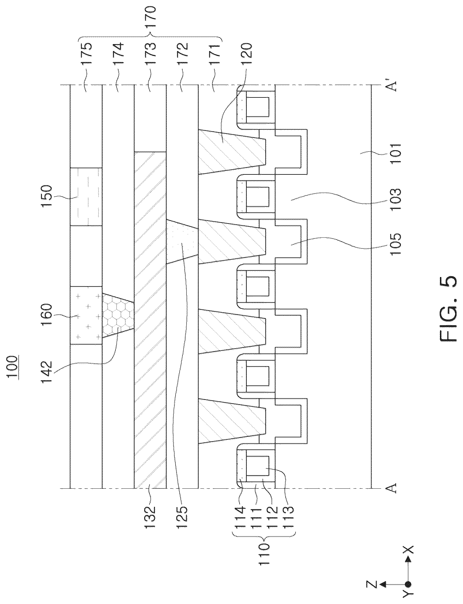 Patent US12324246 Figure 5 – Semiconductor device and layout method of the same