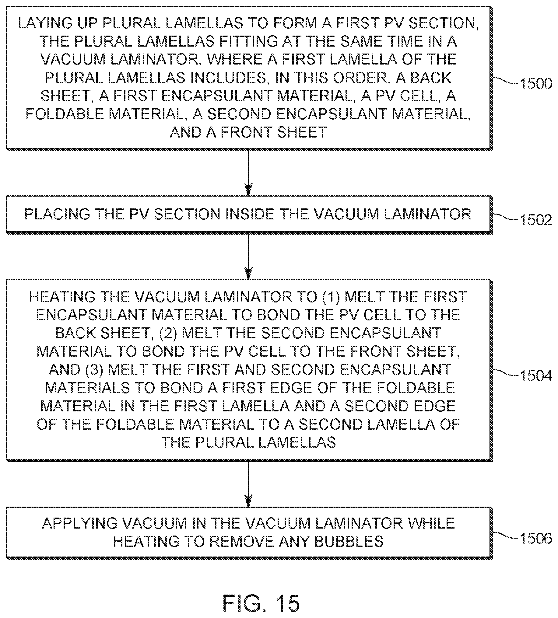 Patent US12324249 Figure 19 – Large-area solar module via continuous additive lamination method