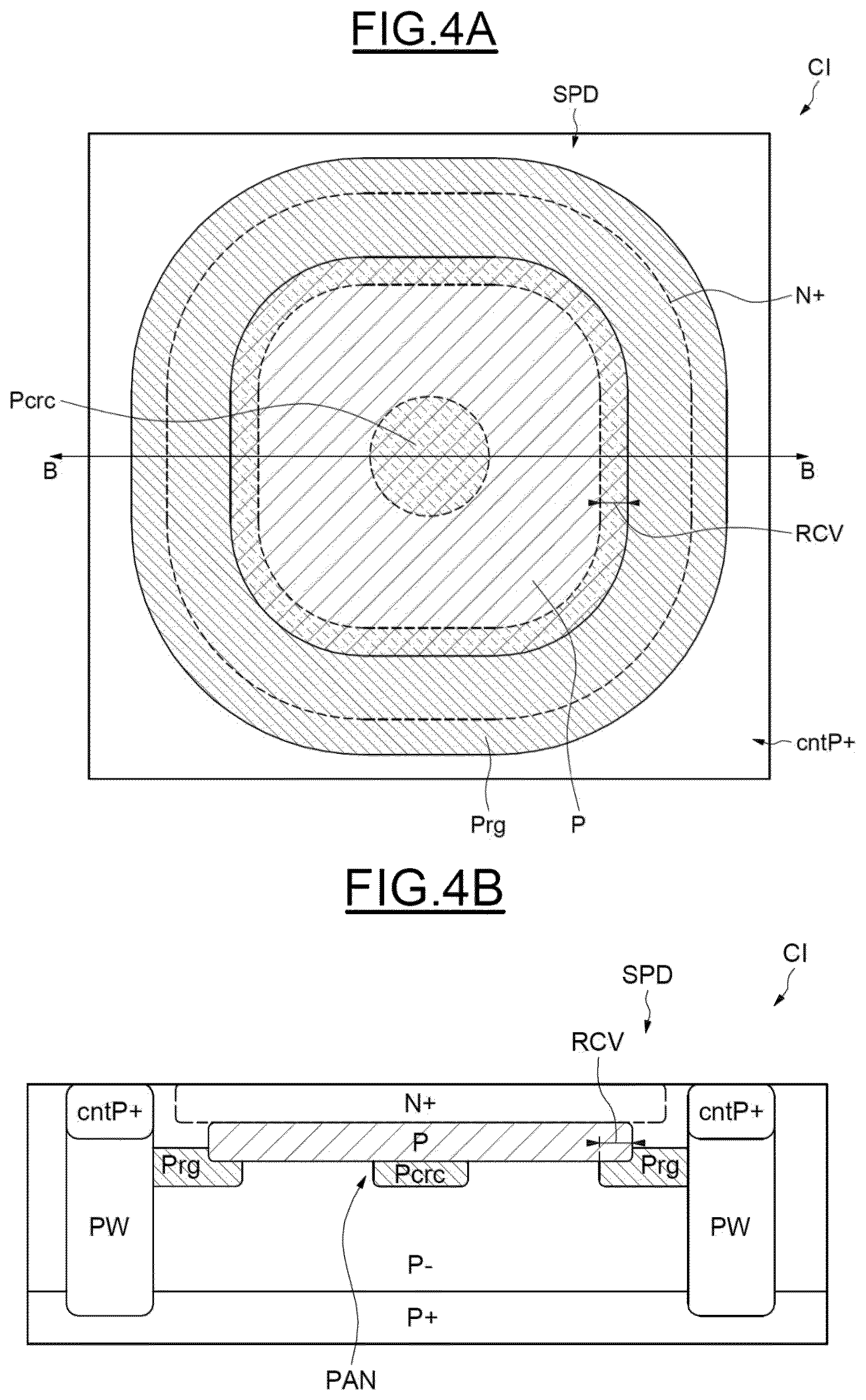 Patent US12324251 Figure 5 – Integrated circuit comprising a single photon avalanche diode and corresponding manufacturing method