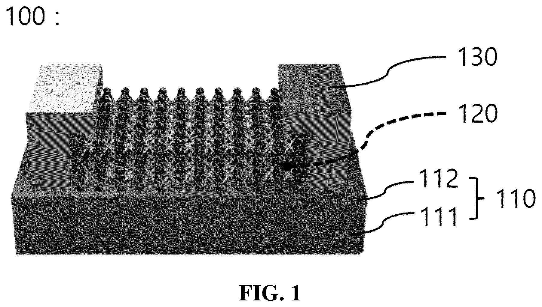 Patent US12324253 Figure 1 – Light-gated transistor including large-area transition metal dichalcogenide as light sensing layer and method of manufacturing the same