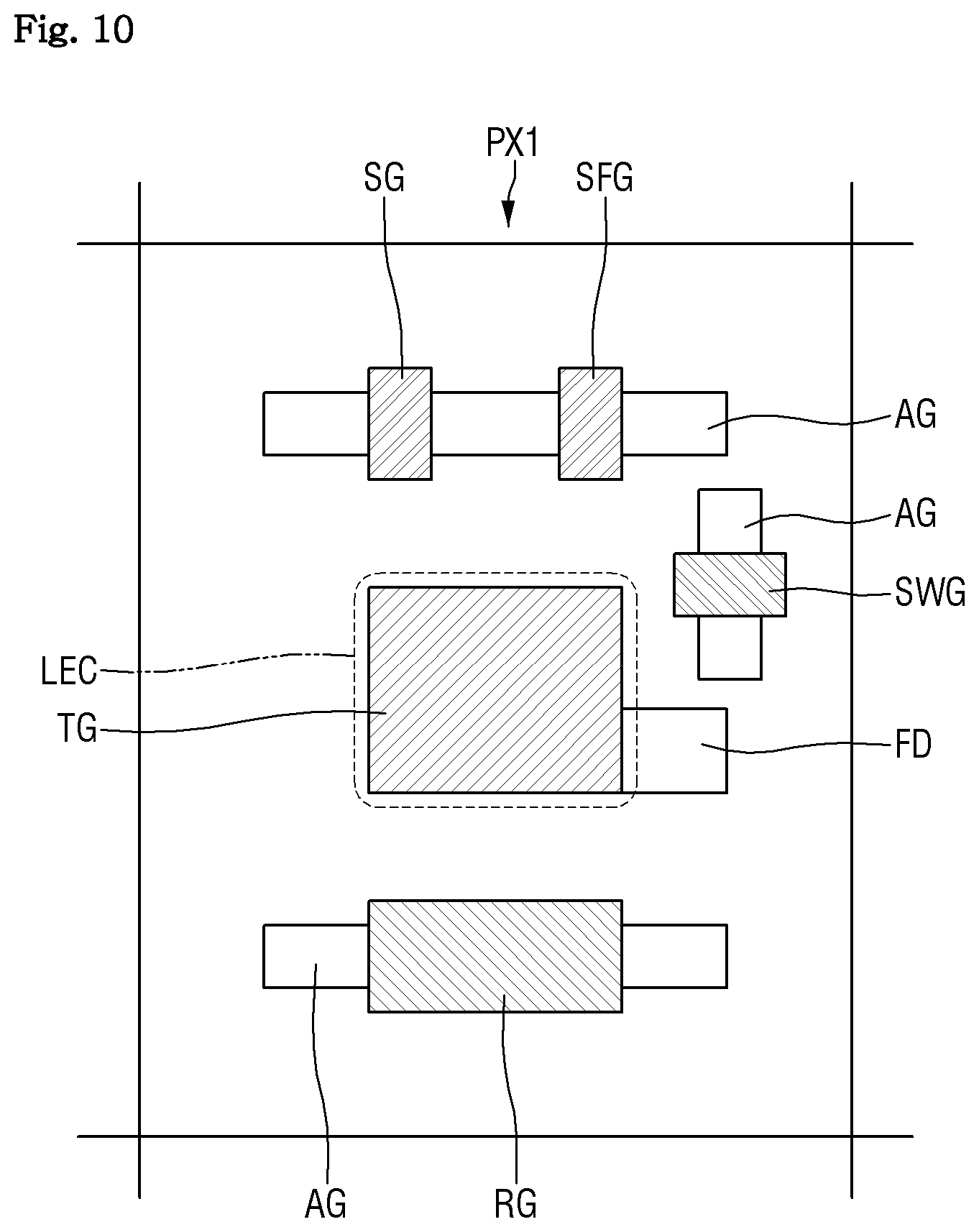 Patent US12324256 Figure 10 – Image sensor