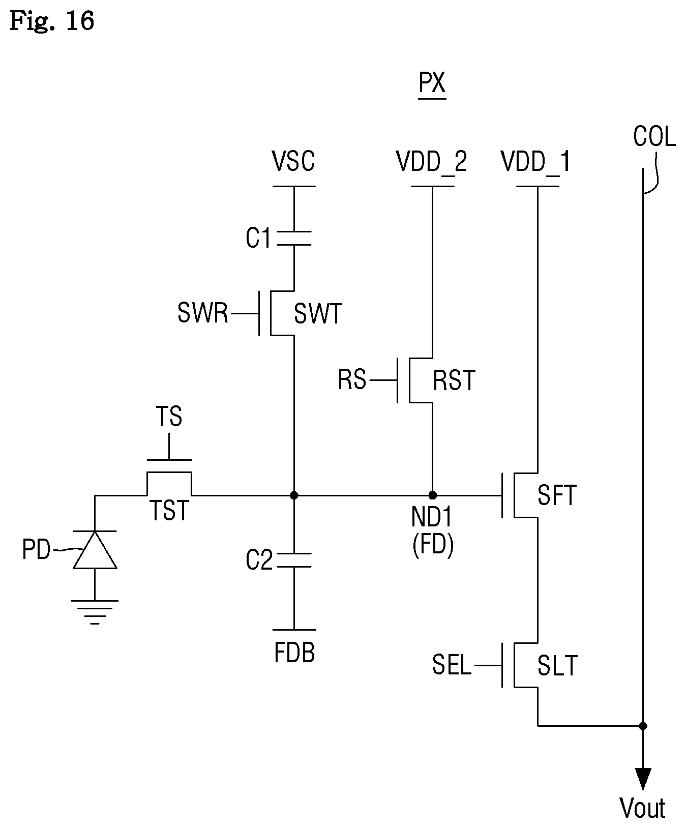 Patent US12324256 Figure 16 – Image sensor