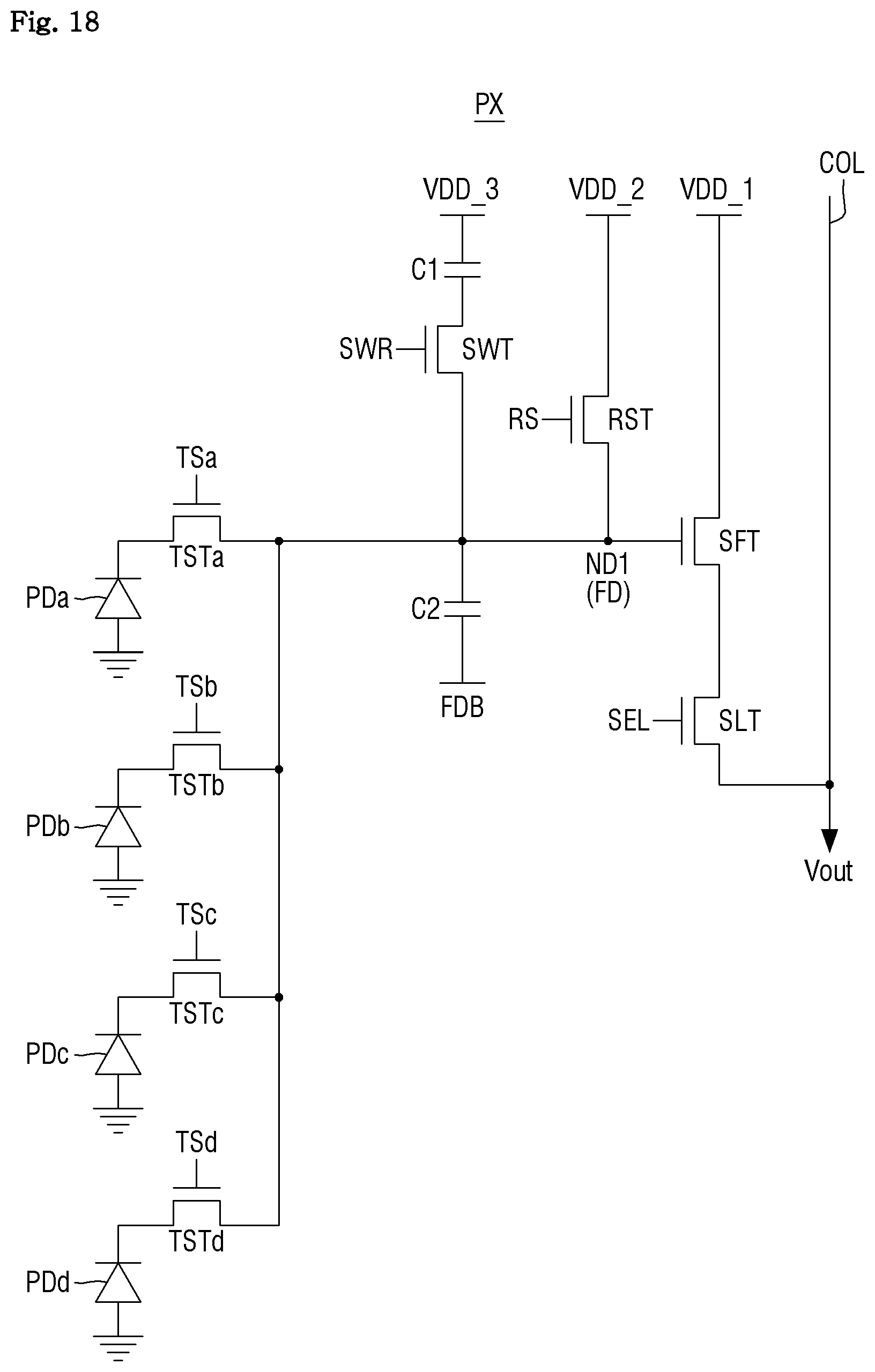 Patent US12324256 Figure 18 – Image sensor