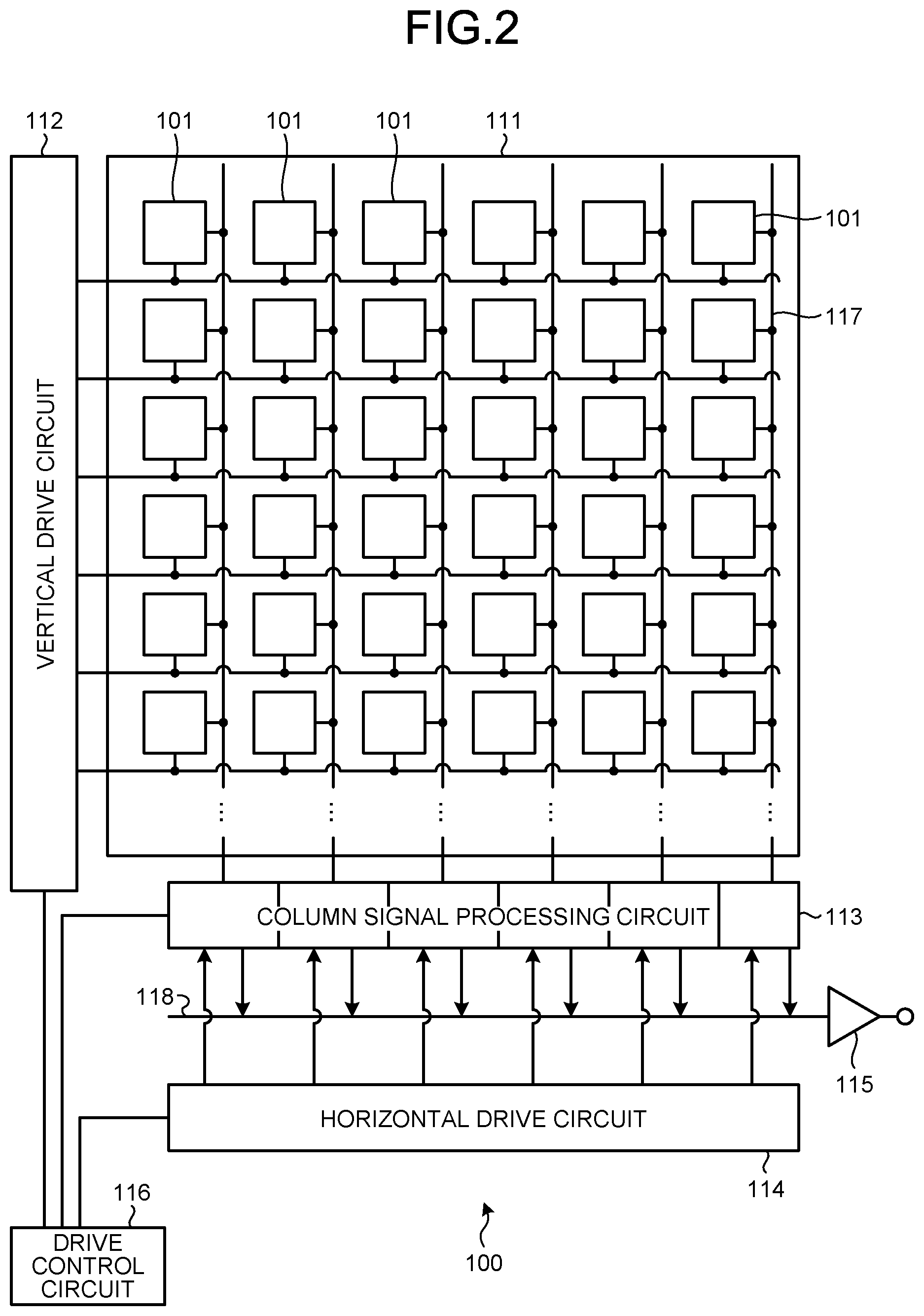 Patent US12324257 Figure 2 – Imaging device and electronic device