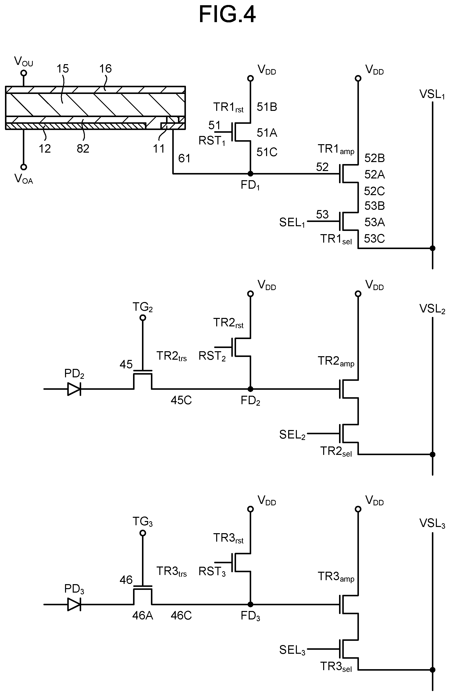 Patent US12324257 Figure 4 – Imaging device and electronic device