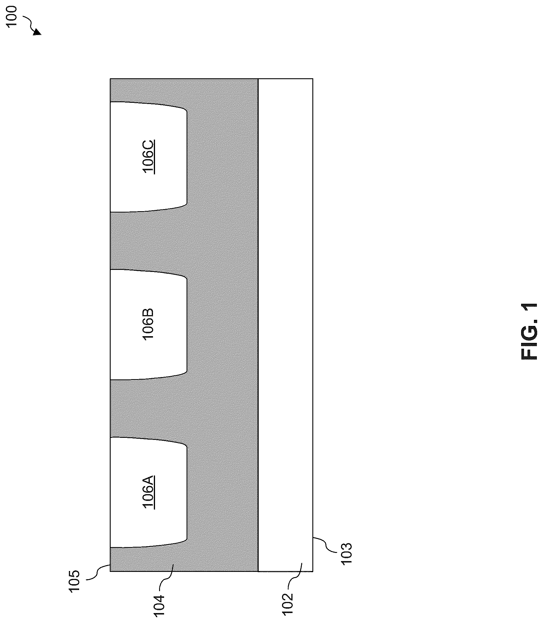 Patent US12324258 Figure 1 – Image sensor with improved quantum efficiency surface structure