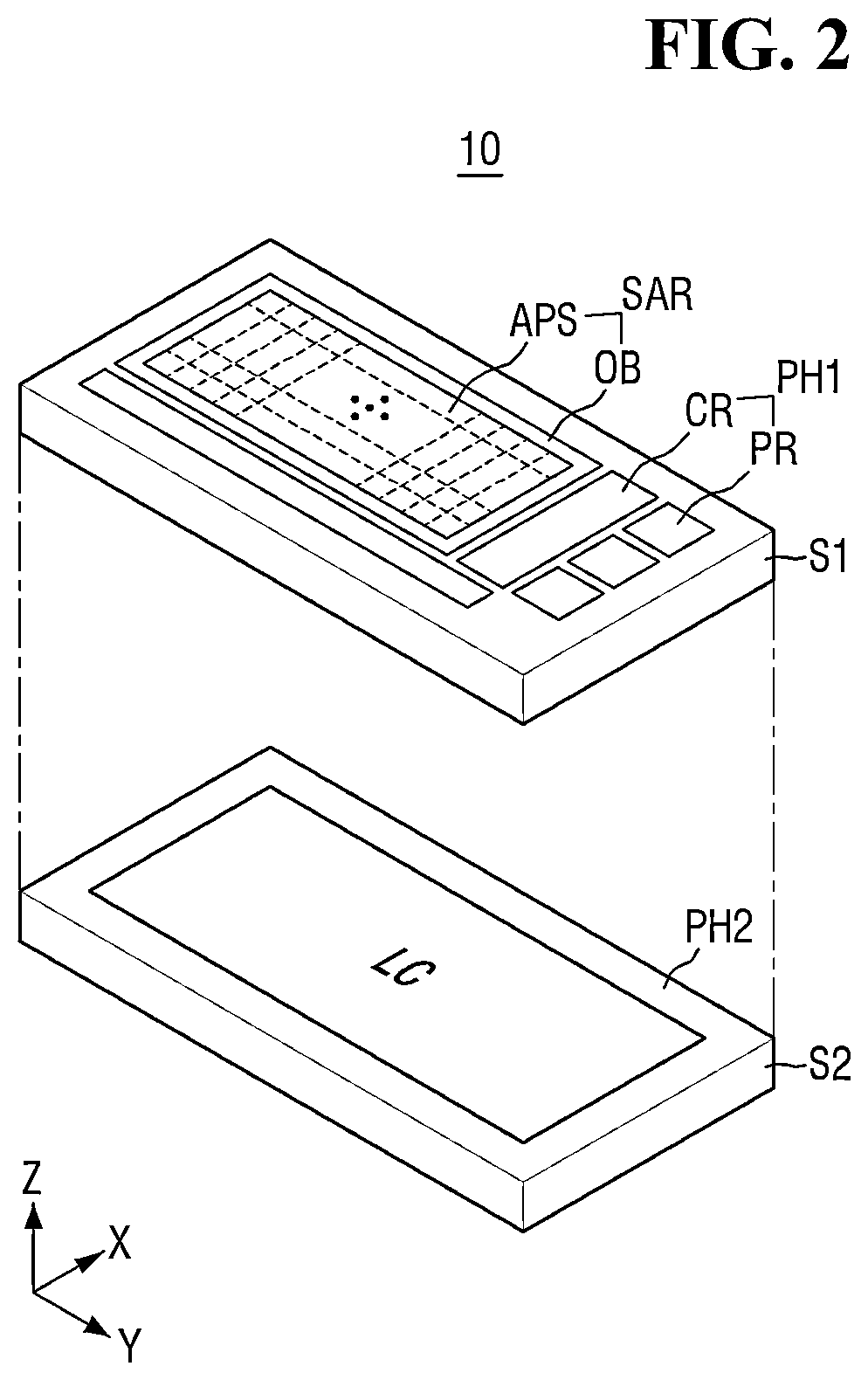 Patent US12324259 Figure 2 – Image sensor including color filter grid including portion overlapping super phase detection (PD) pixel