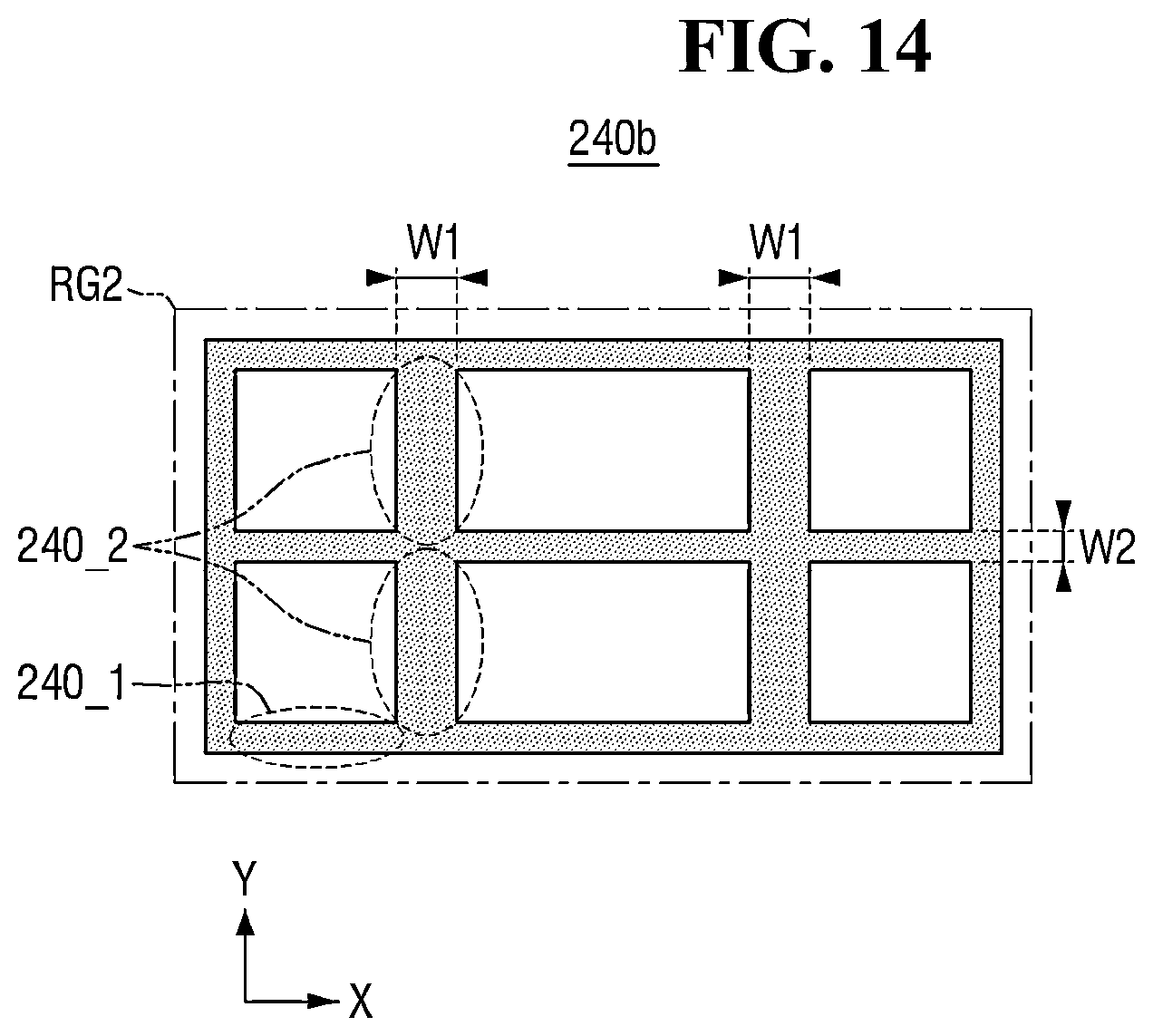 Patent US12324259 Figure 14 – Image sensor including color filter grid including portion overlapping super phase detection (PD) pixel