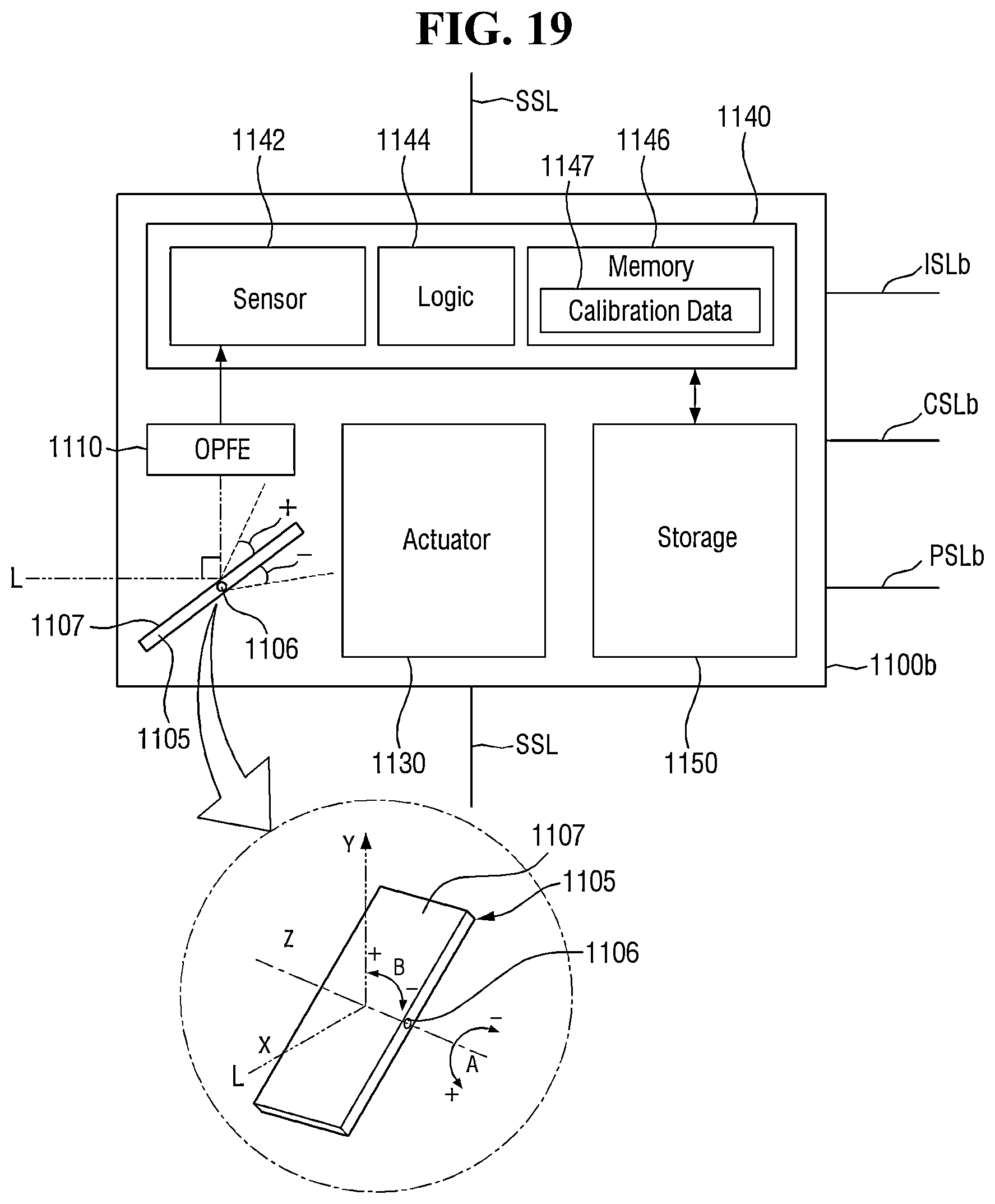Patent US12324259 Figure 19 – Image sensor including color filter grid including portion overlapping super phase detection (PD) pixel
