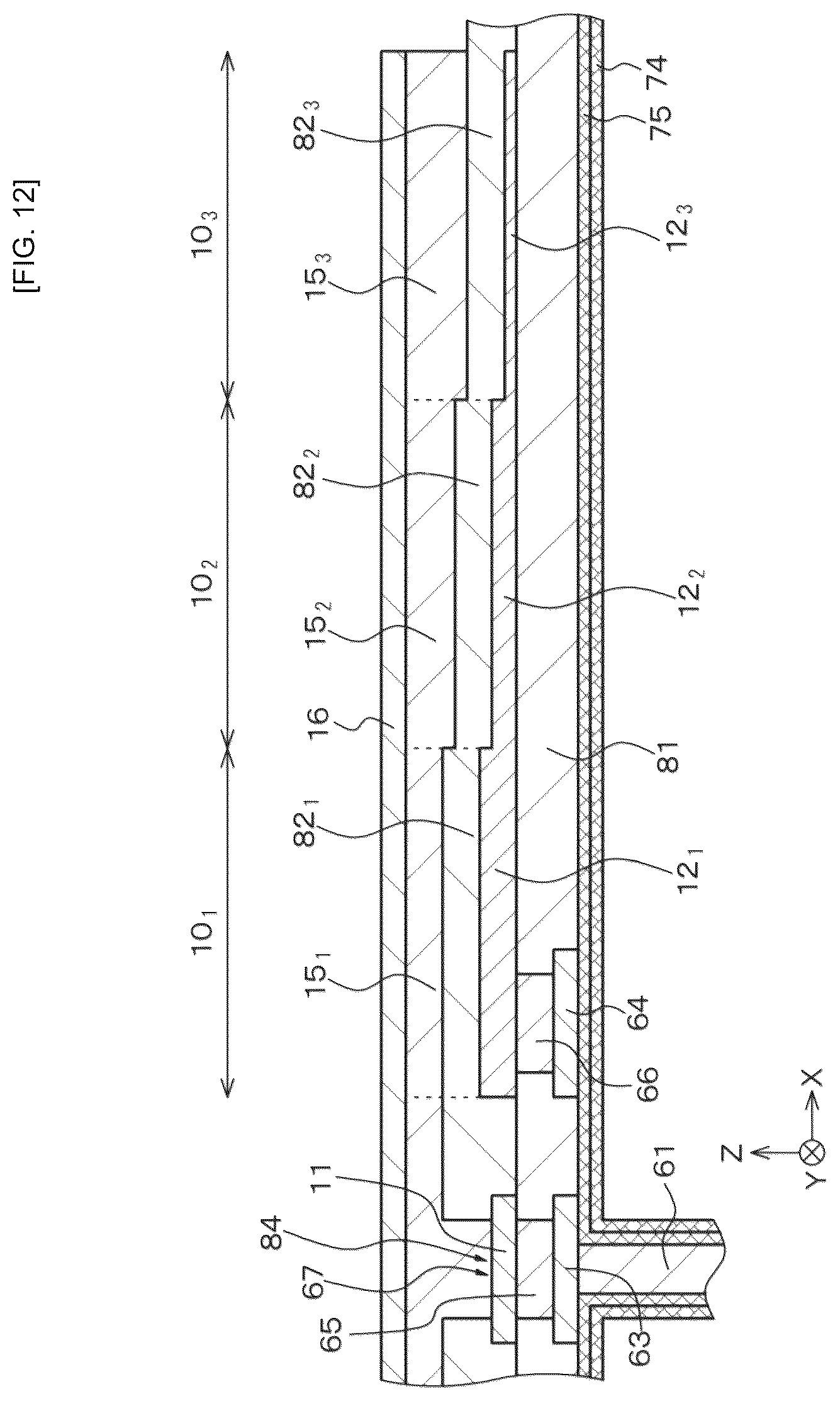 Patent US12324262 Figure 12 – Imaging element, stacked-type imaging element and solid-state imaging apparatus