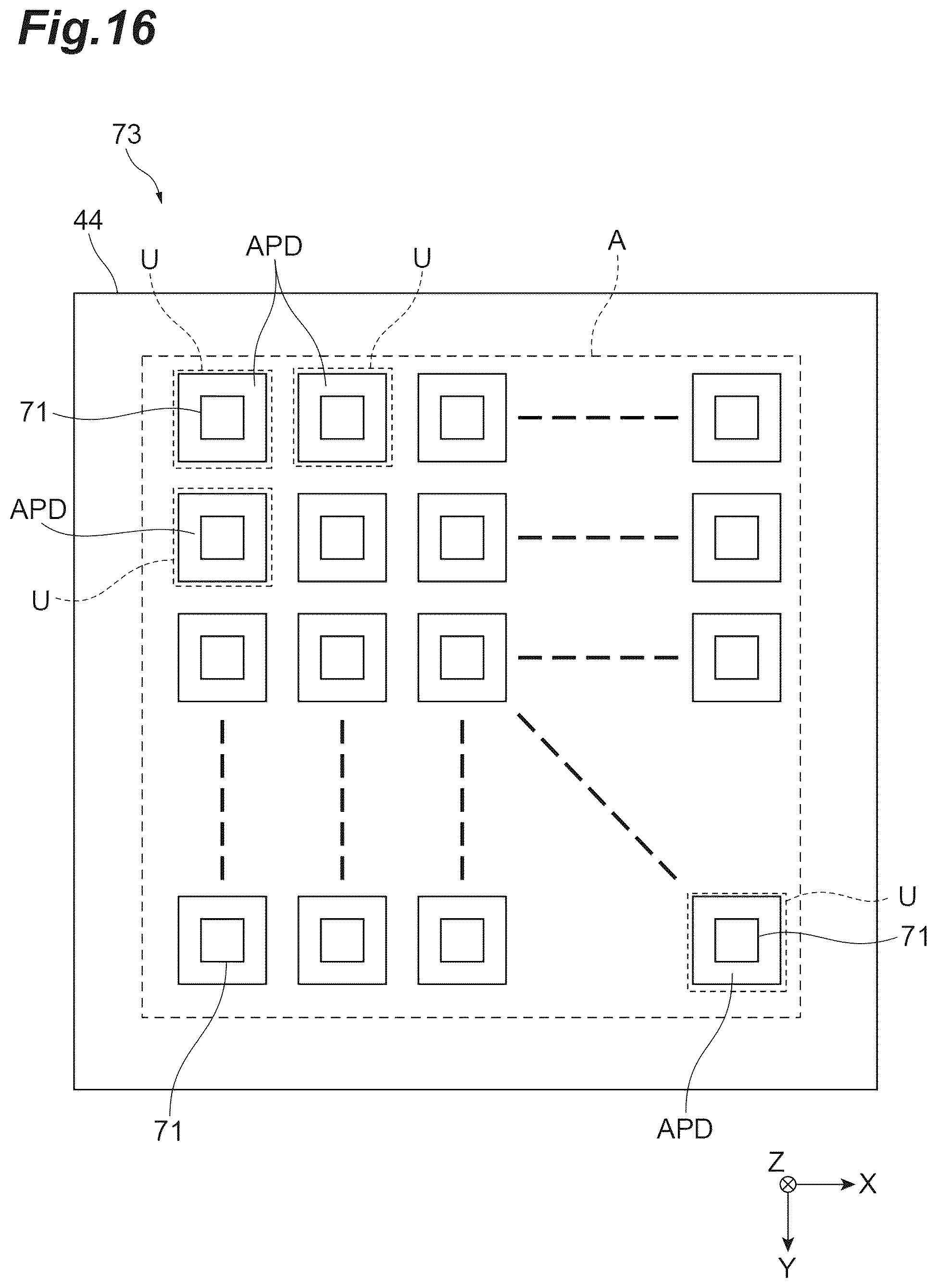 Patent US12324263 Figure 16 – Photodetection device, semiconductor photodetection element, and method for driving semiconductor photodetection element