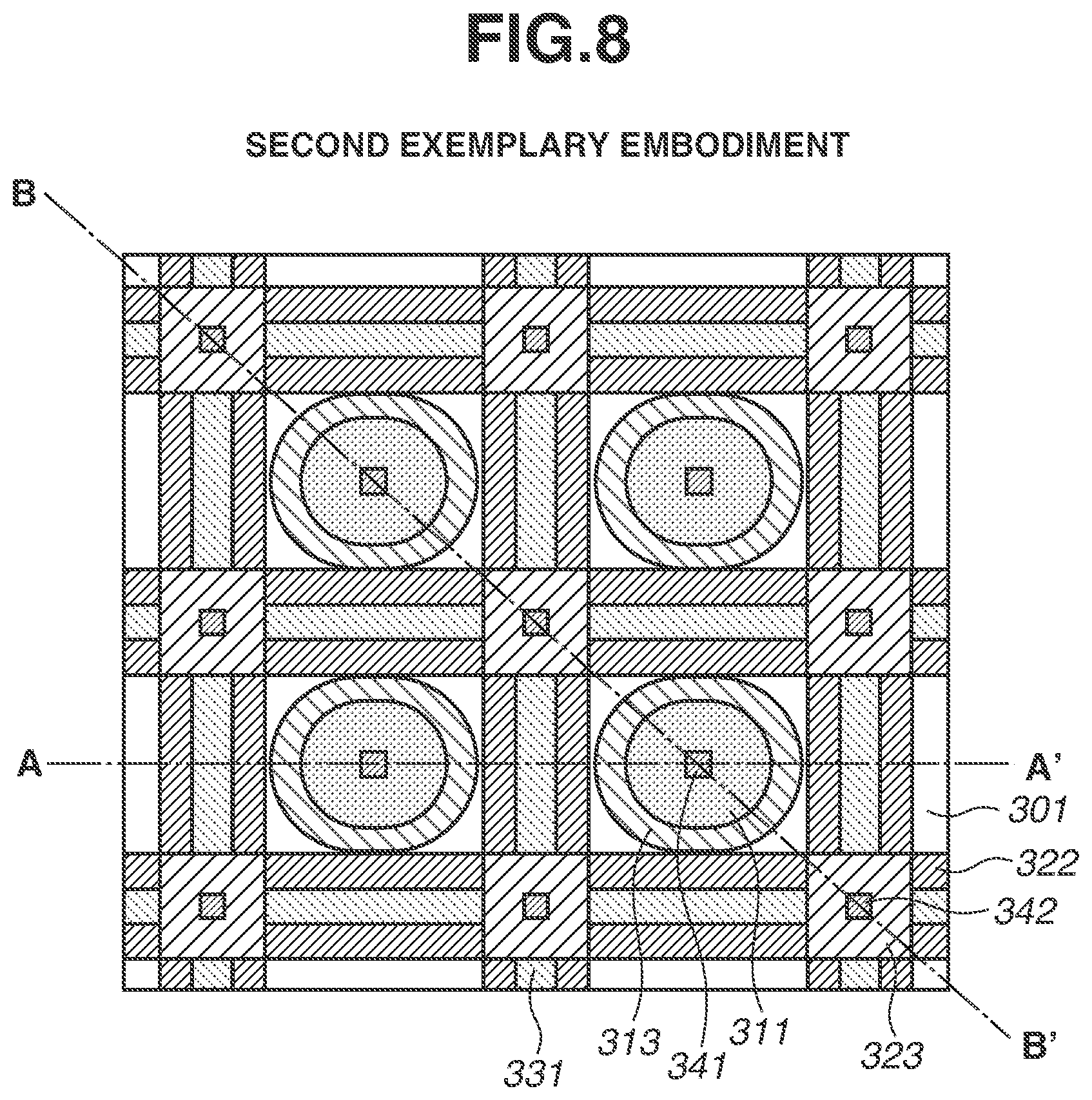Patent US12324265 Figure 8 – Photoelectric conversion apparatus and photoelectric conversion system