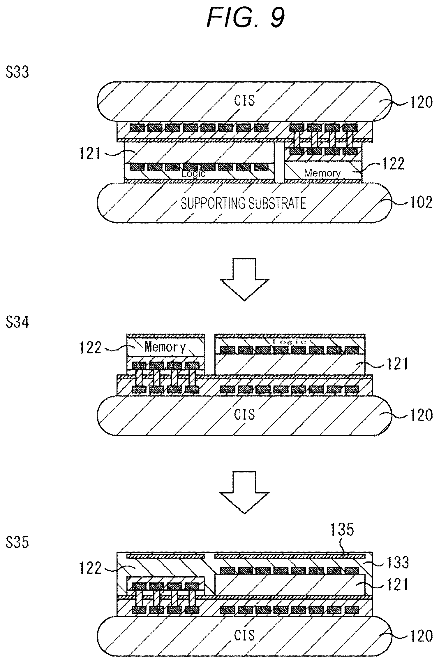 Patent US12324267 Figure 7 – Imaging device, electronic device, and manufacturing method