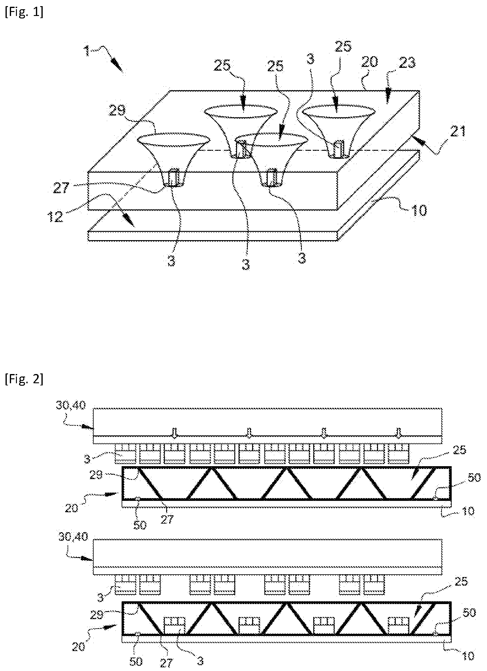Patent US12324272 Figure 1 – Positioning mask, system and method for manufacturing an optoelectronic device