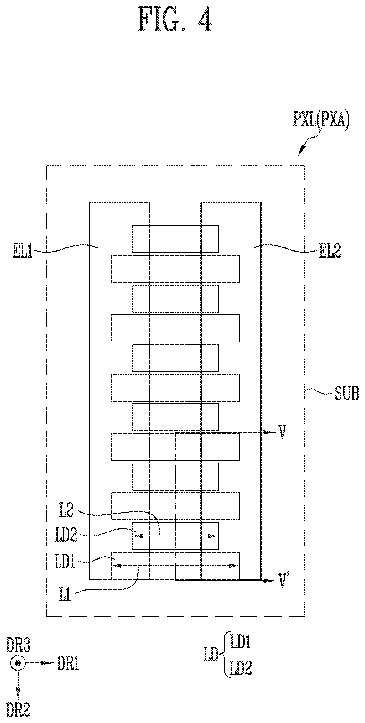 Patent US12324280 Figure 4 – Display device and manufacturing method thereof