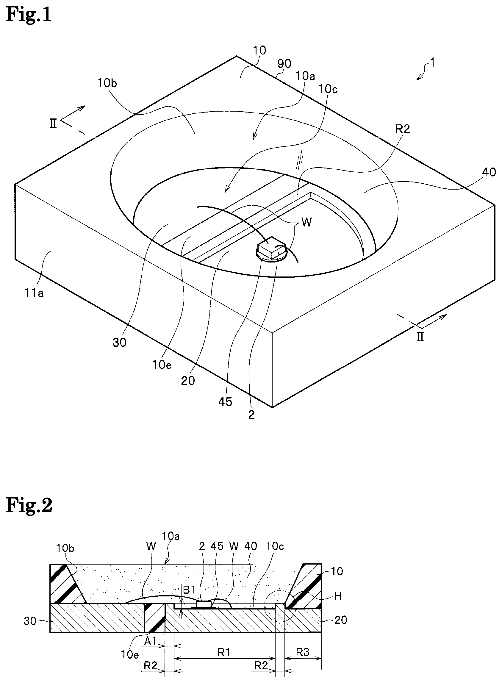 Patent US12324283 Figure 1 – Light emitting device package having lead electrode with varying height