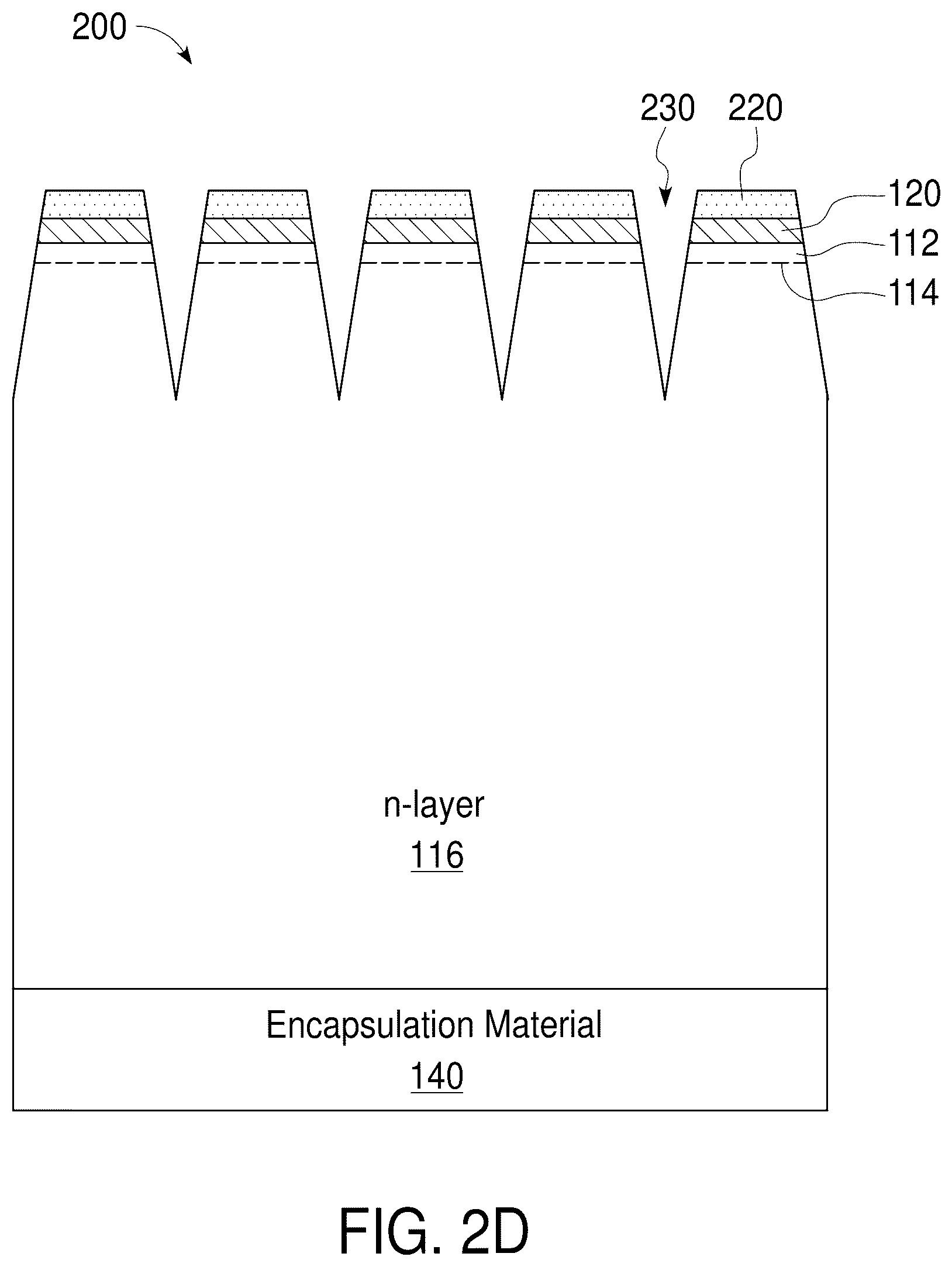 Patent US12324285 Figure 5 – Ultra-dense array of LEDs with ruthenium mirrors