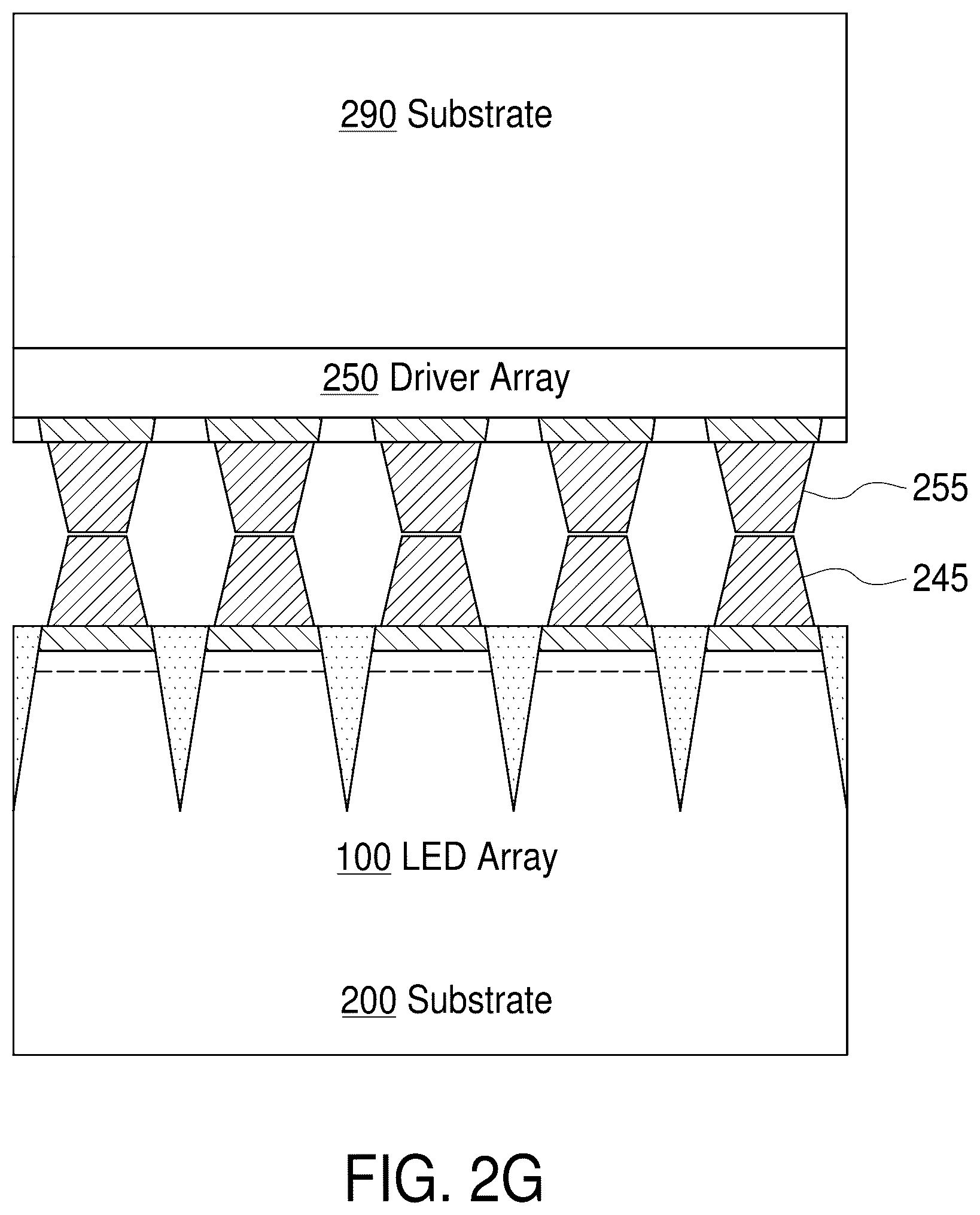 Patent US12324285 Figure 8 – Ultra-dense array of LEDs with ruthenium mirrors