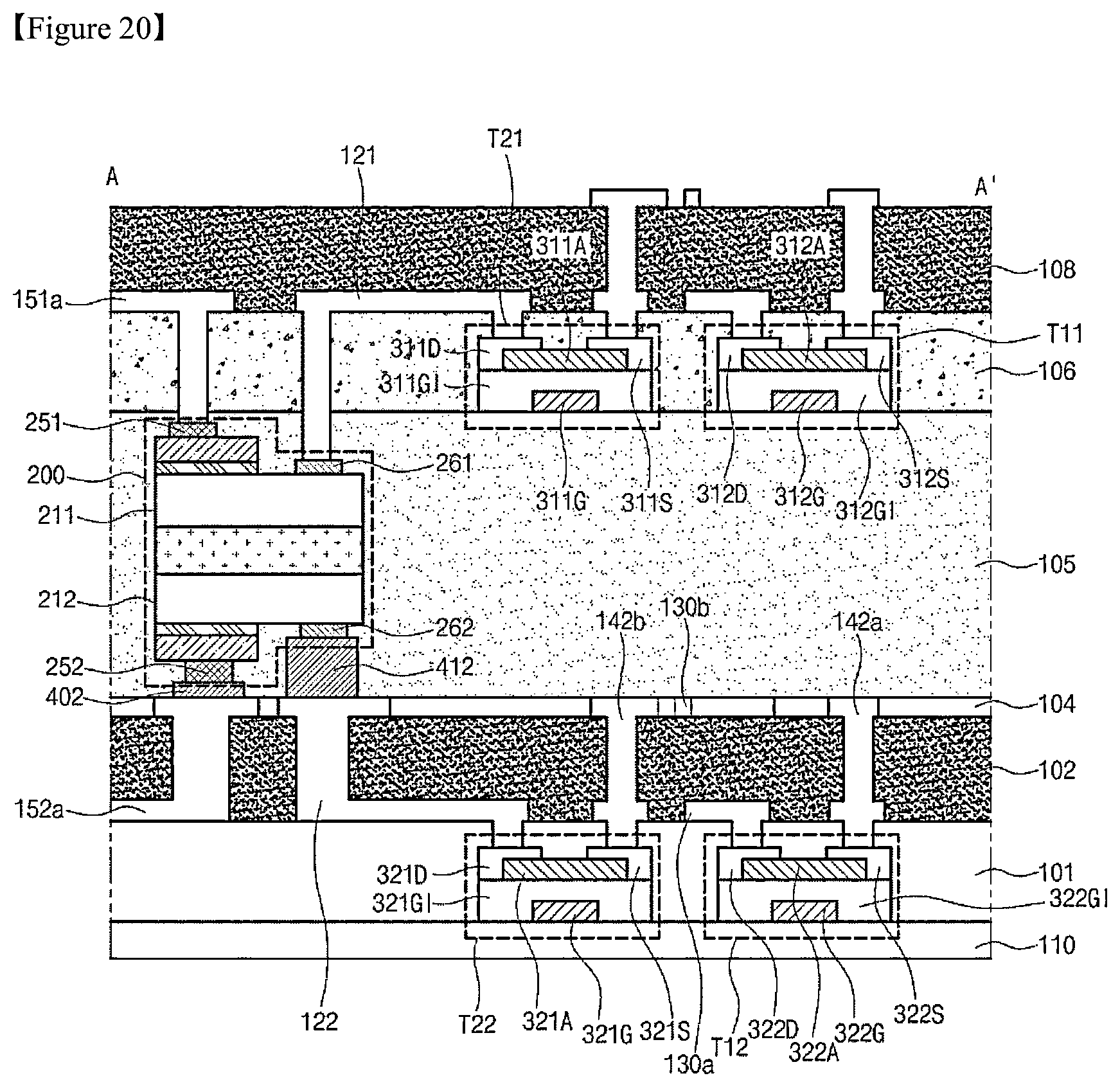 Patent US12324294 Figure 15 – Light emitting diode display device