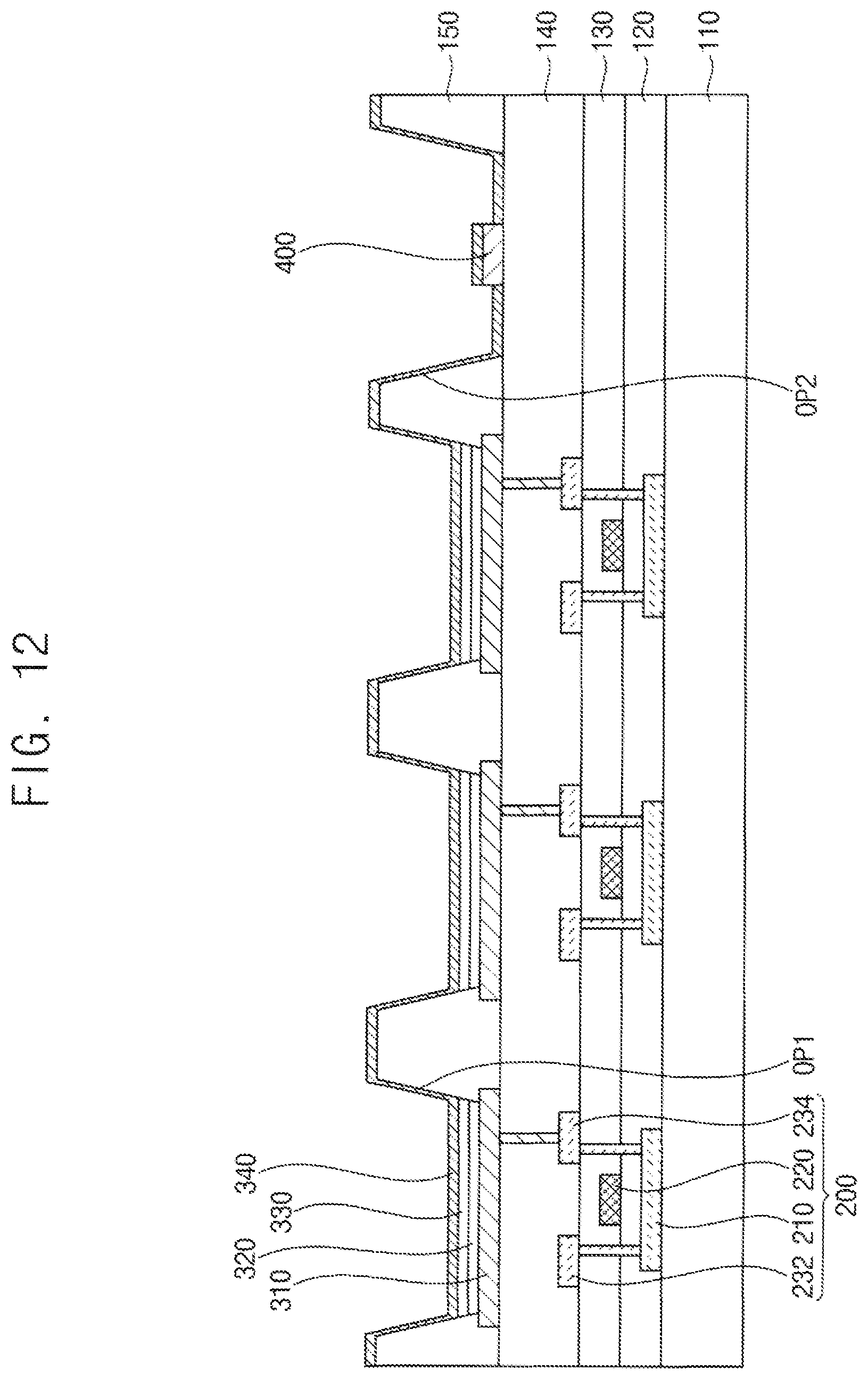 Patent US12324304 Figure 12 – Display panel and method of providing the same