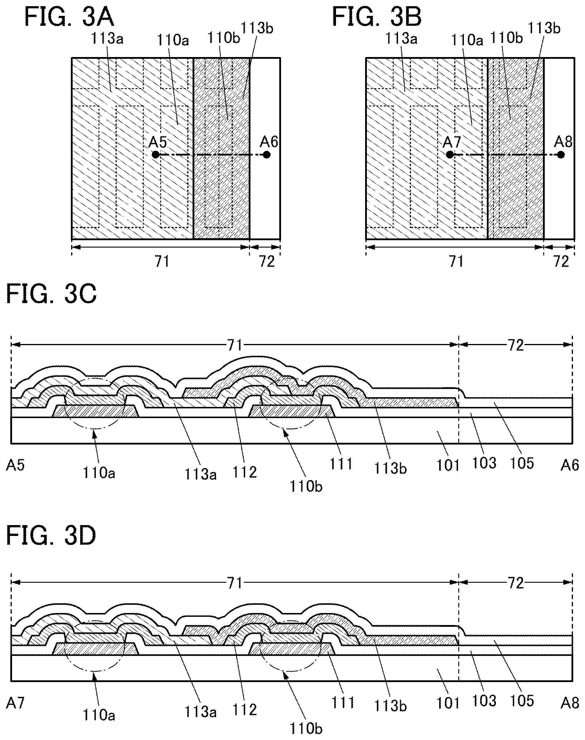 Patent US12324307 Figure 3 – Display panel including first and second common electrodes
