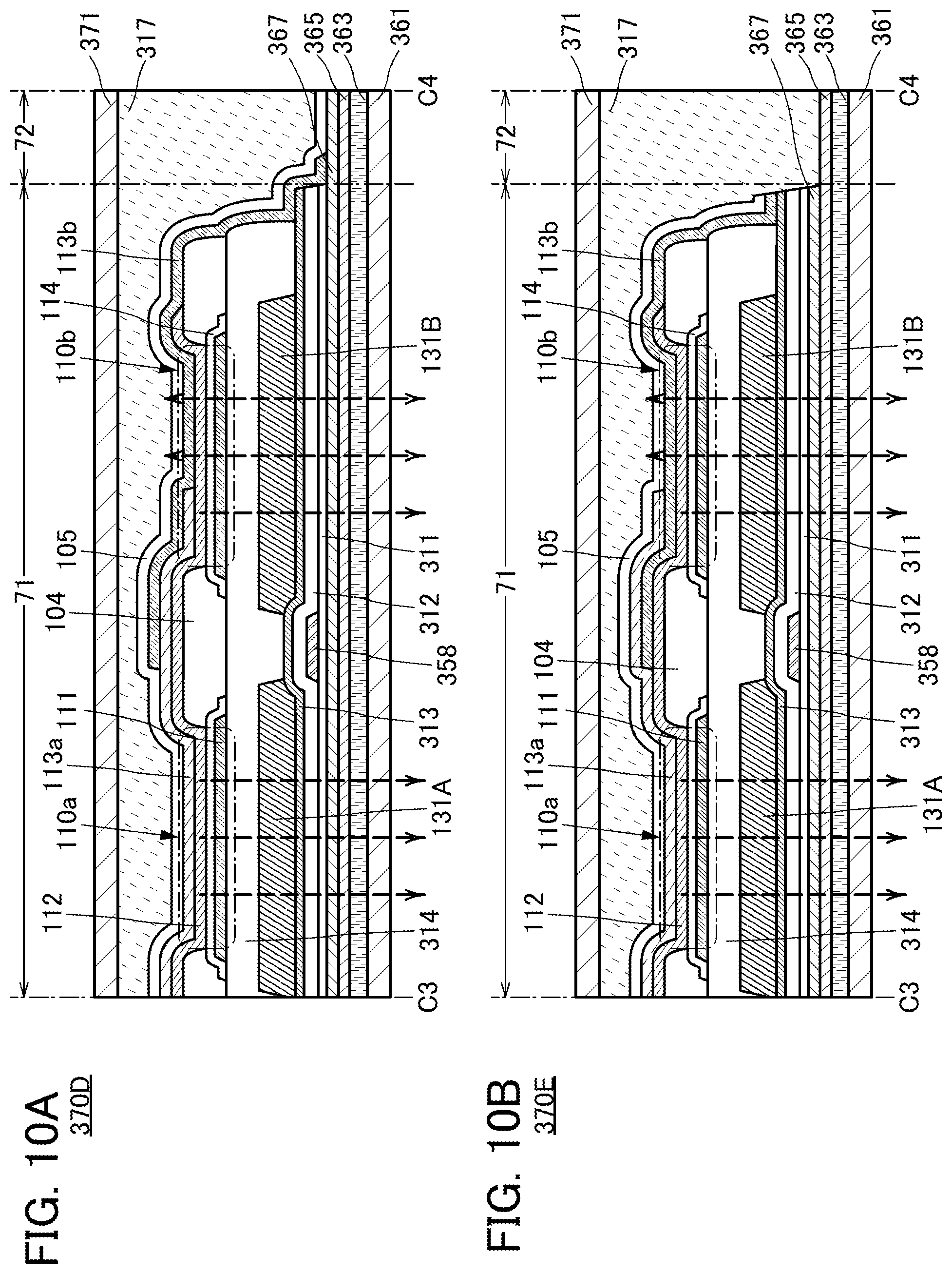 Patent US12324307 Figure 10 – Display panel including first and second common electrodes