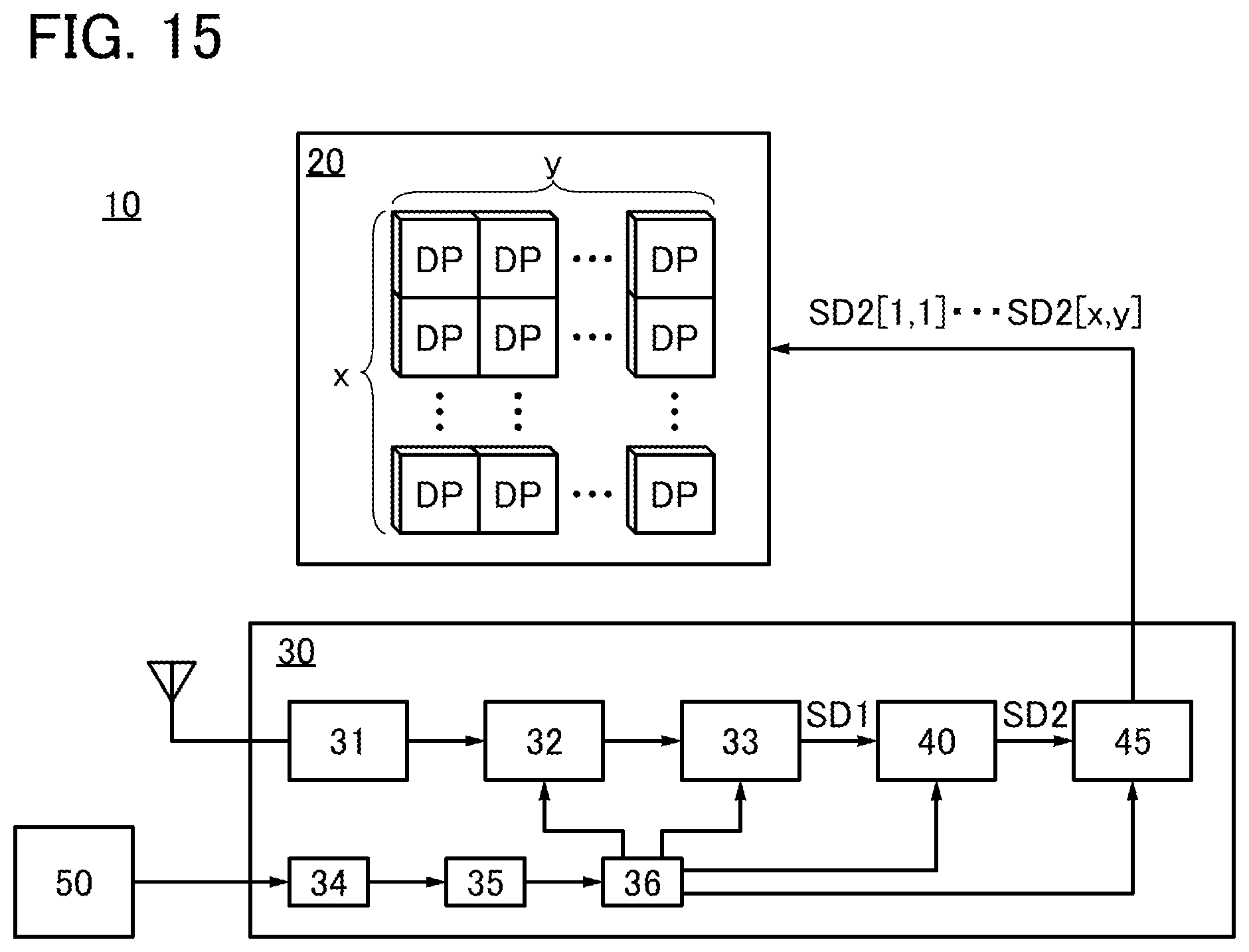 Patent US12324307 Figure 15 – Display panel including first and second common electrodes