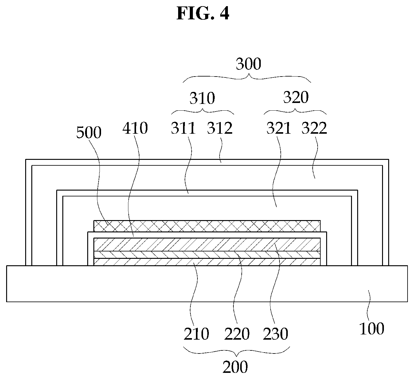 Patent US12324308 Figure 3 – Organic light emitting display device having a resonance structure of proper internal reflection by including a light extraction reduction preventing layer