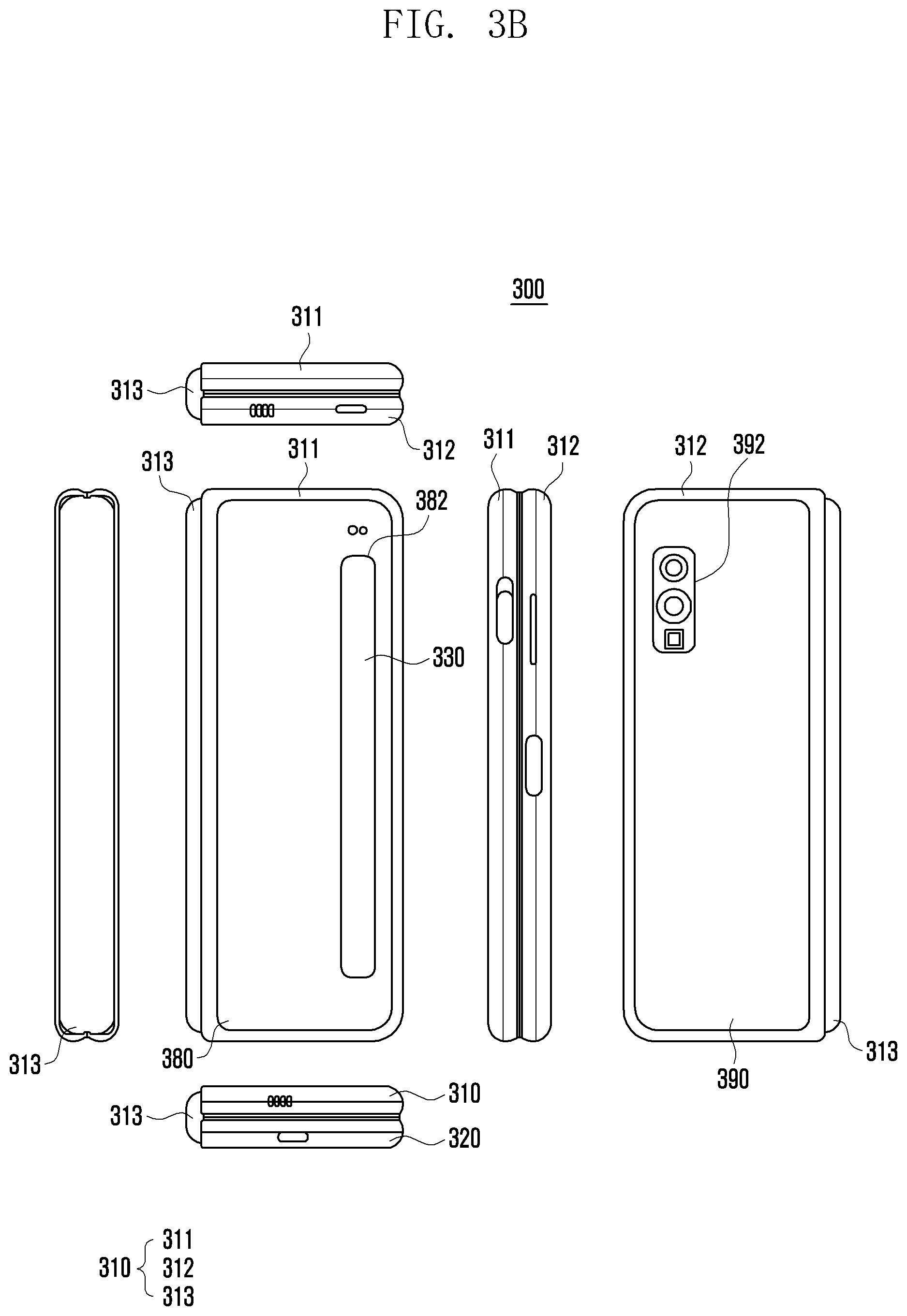 Patent US12324309 Figure 5 – Electronic device including camera module