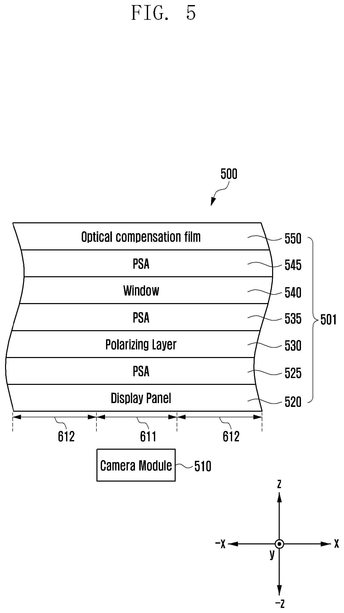 Patent US12324309 Figure 7 – Electronic device including camera module