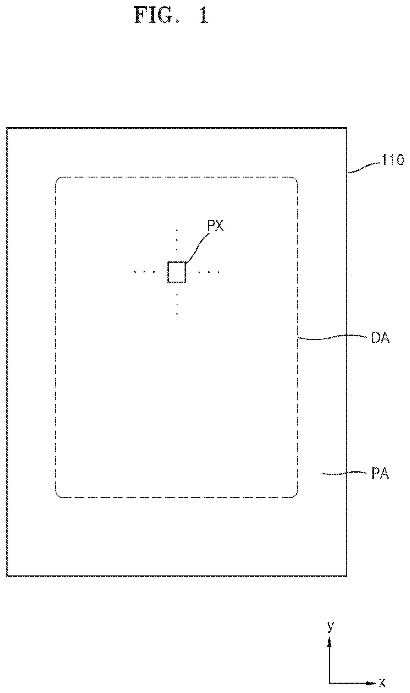 Patent US12324310 Figure 1 – Display device including a node connection line, a shielding portion and a driving voltage line