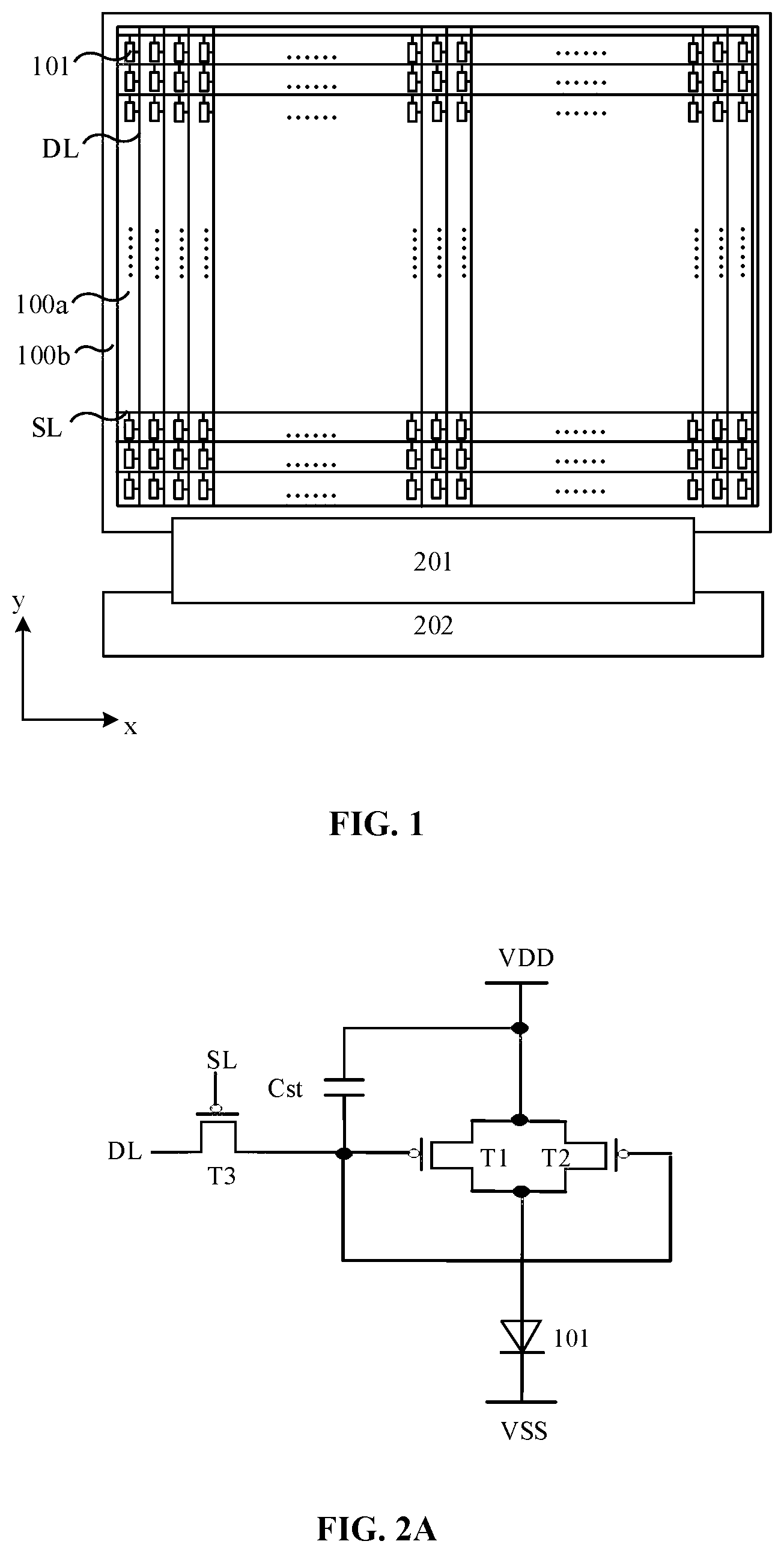 Patent US12324311 Figure 1 – Display panel, pixel driving circuits, and display device