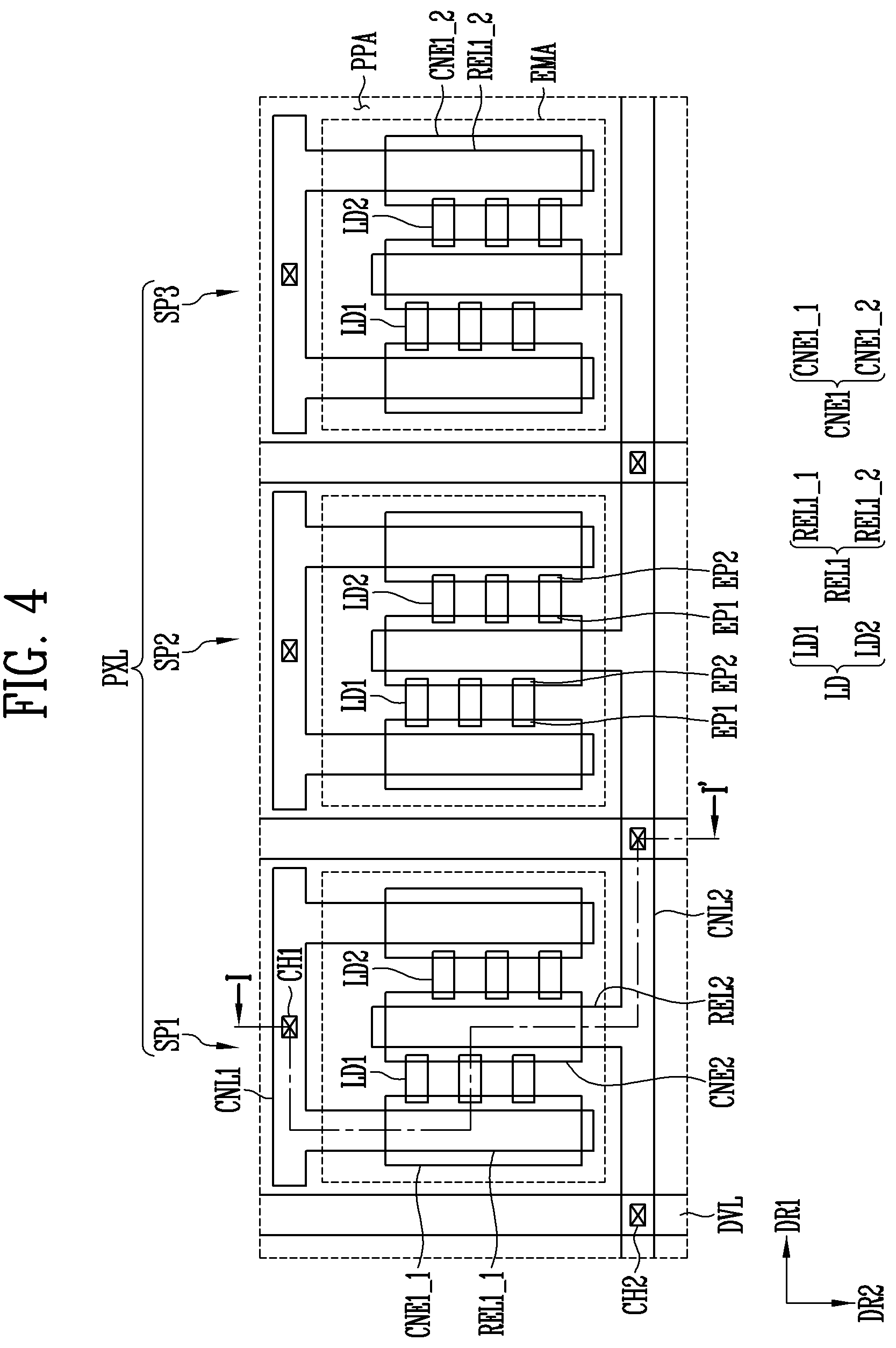Patent US12324312 Figure 6 – Display device and manufacturing method thereof