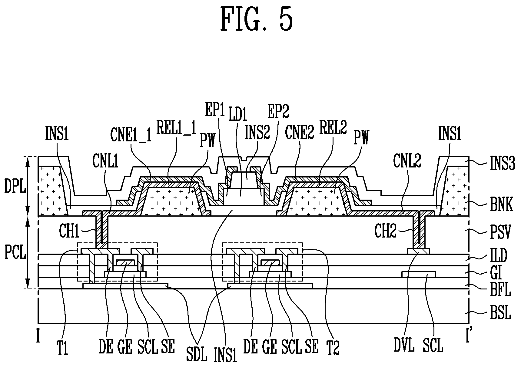 Patent US12324312 Figure 7 – Display device and manufacturing method thereof
