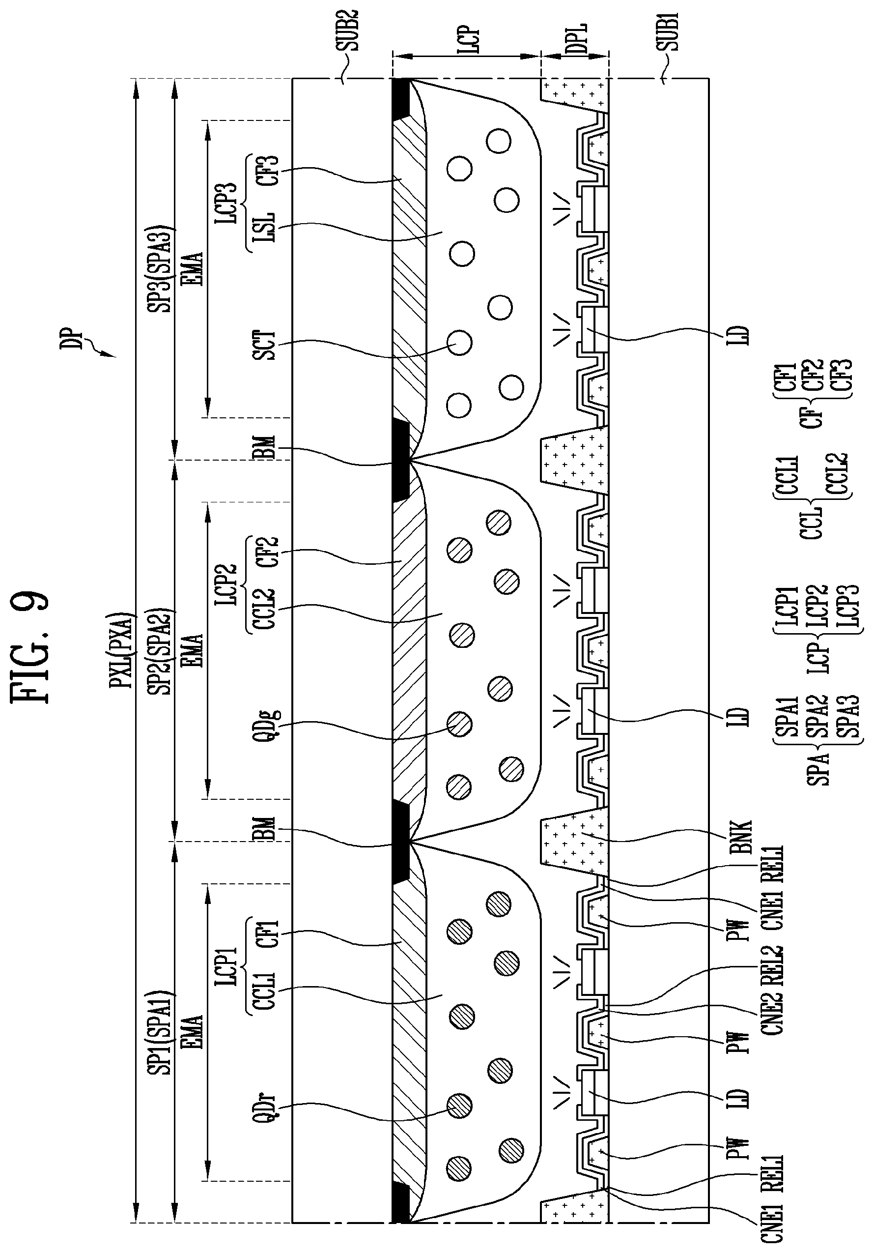 Patent US12324312 Figure 14 – Display device and manufacturing method thereof