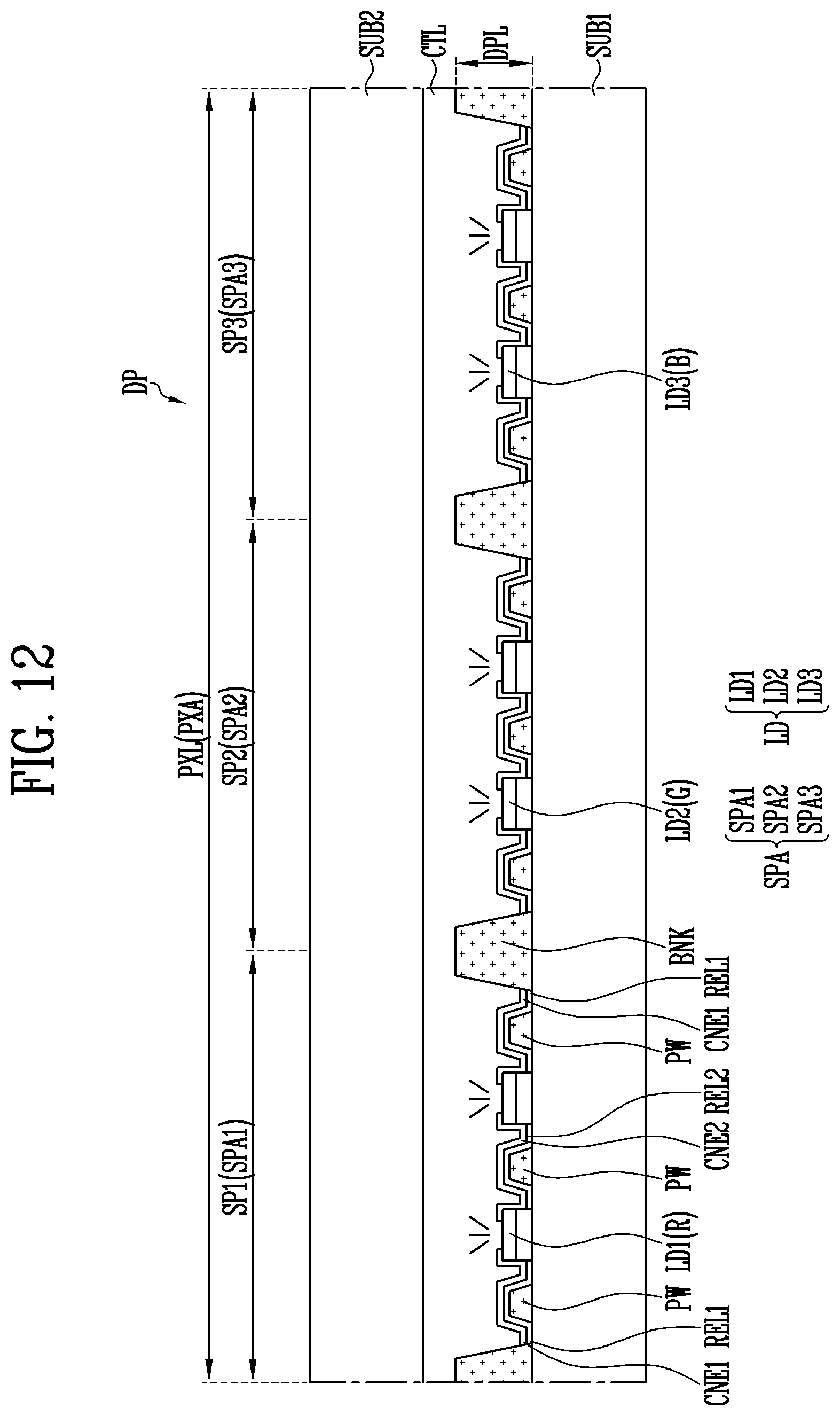 Patent US12324312 Figure 19 – Display device and manufacturing method thereof