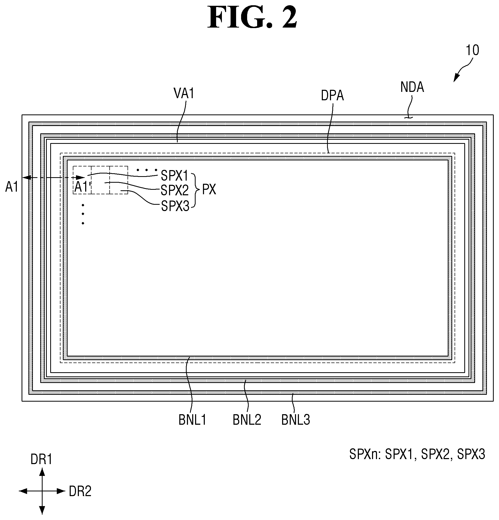Patent US12324313 Figure 2 – Display device