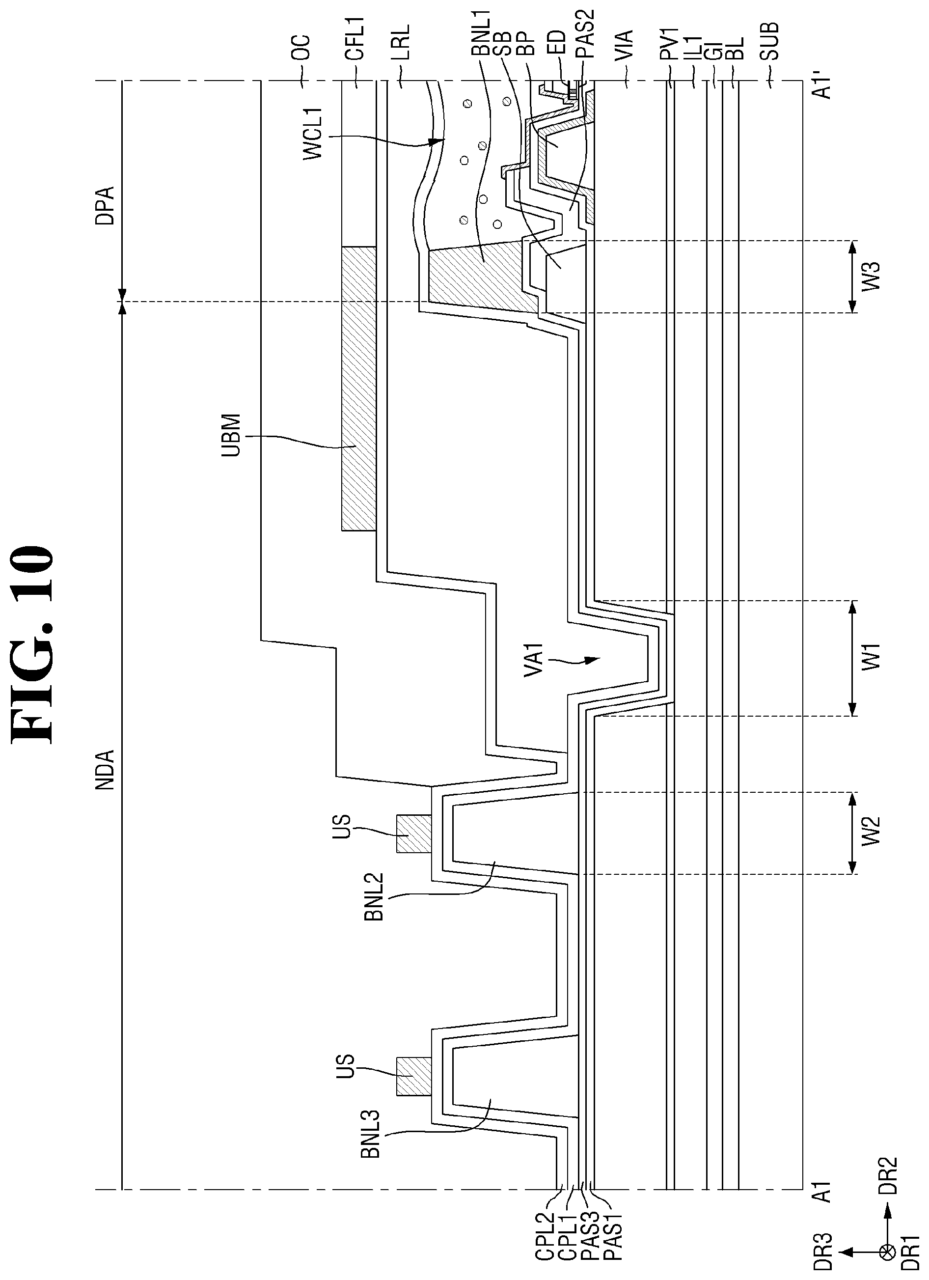 Patent US12324313 Figure 10 – Display device