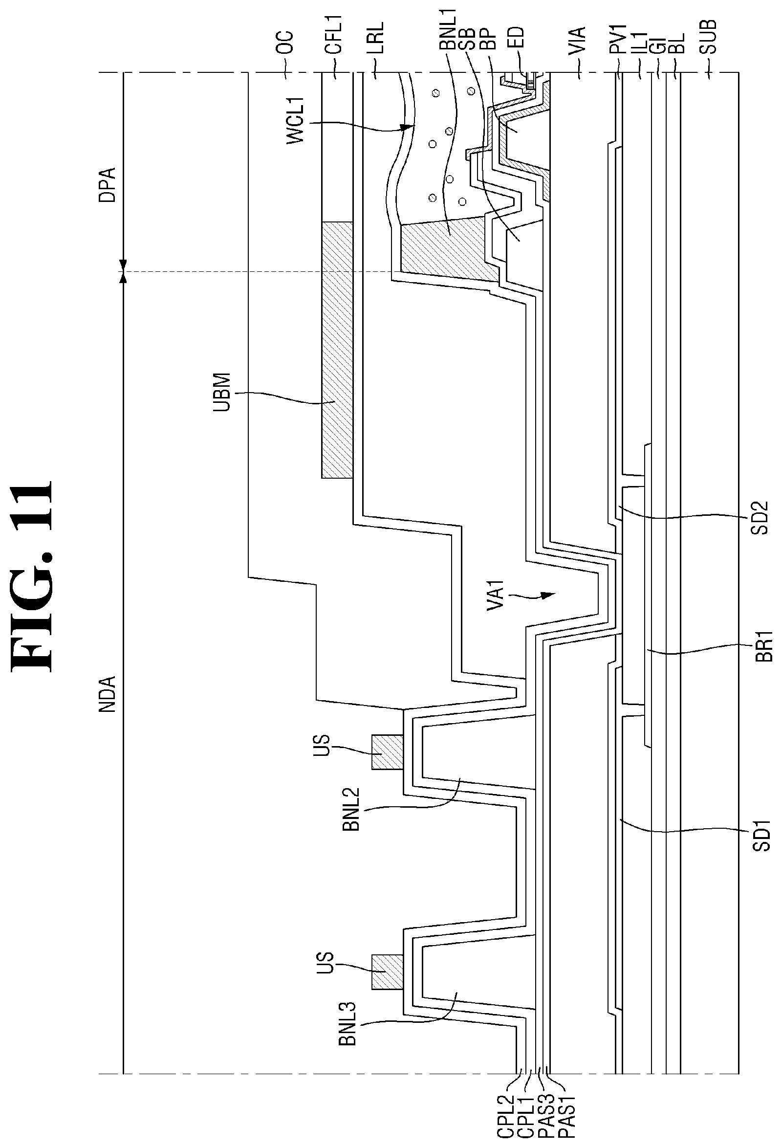 Patent US12324313 Figure 11 – Display device