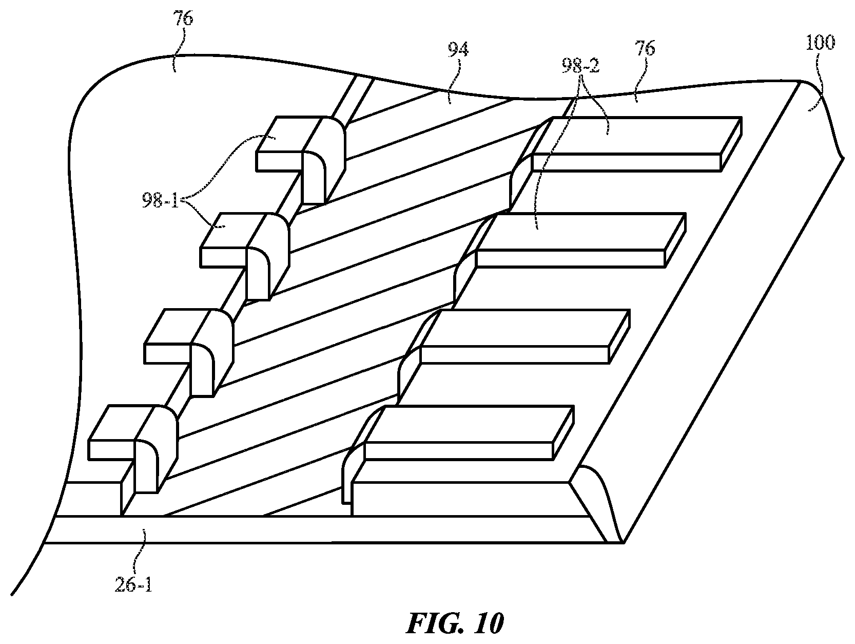 Patent US12324317 Figure 10 – Organic light-emitting diode displays with capillary-flow-inducing structures